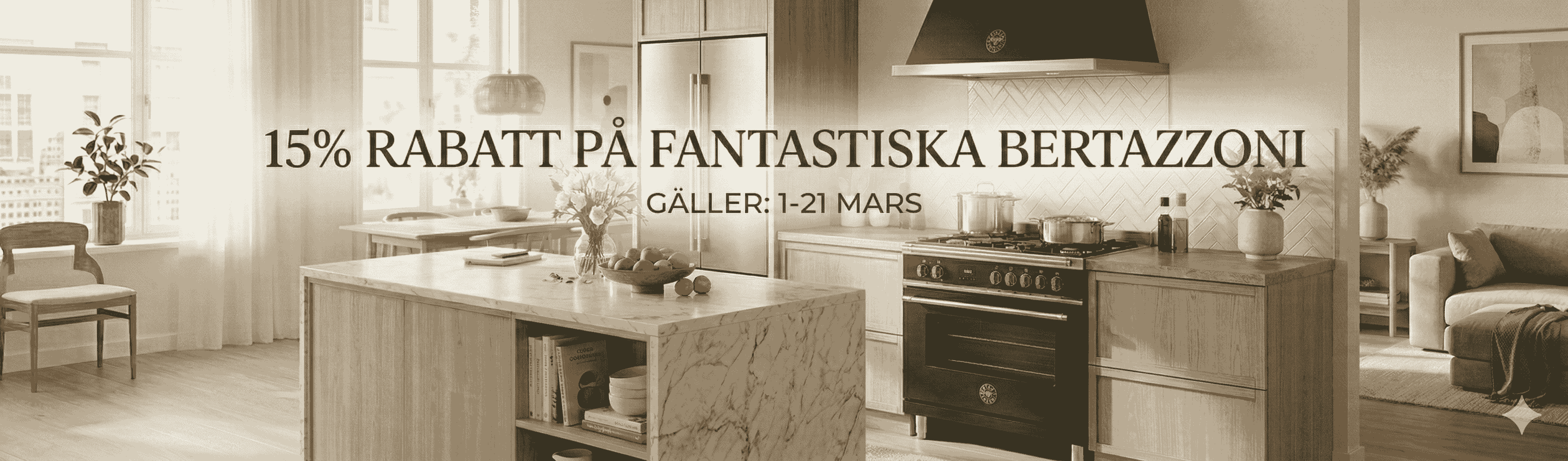 Bertazzoni 15% rabatt