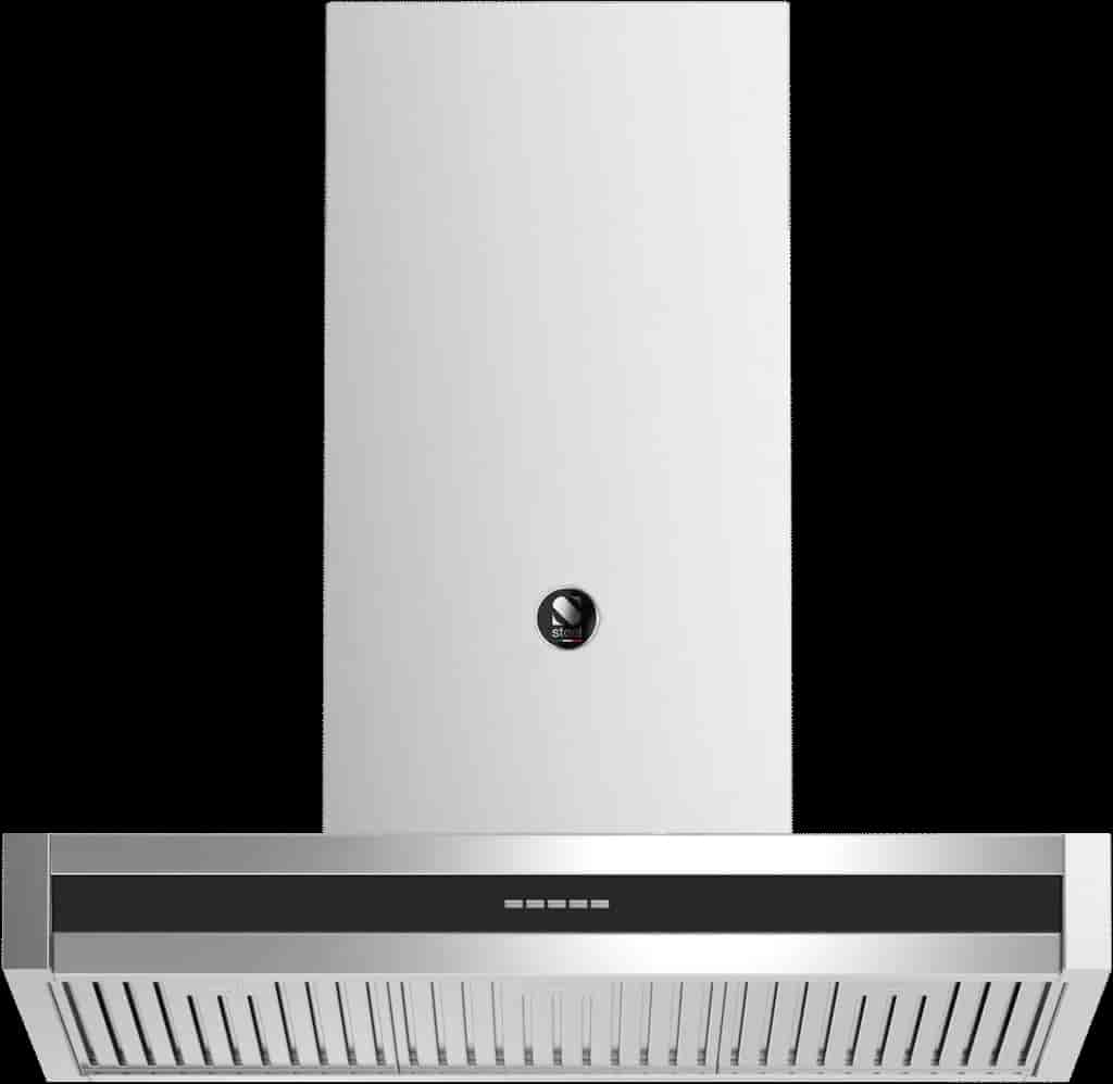 Steel Genesi Hood 90 cm Nero