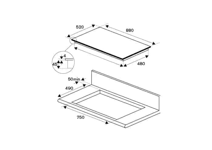 Bertazzoni induktionshäll 90cm