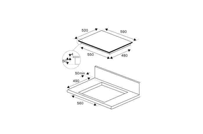 Bertazzoni induktionshäll 60cm
