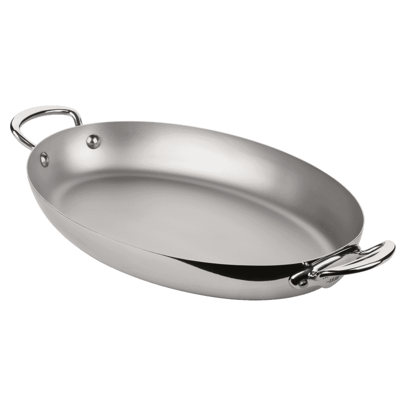 Panna med 2 handtag oval Cook Style 30 cm Stål, Mauviel