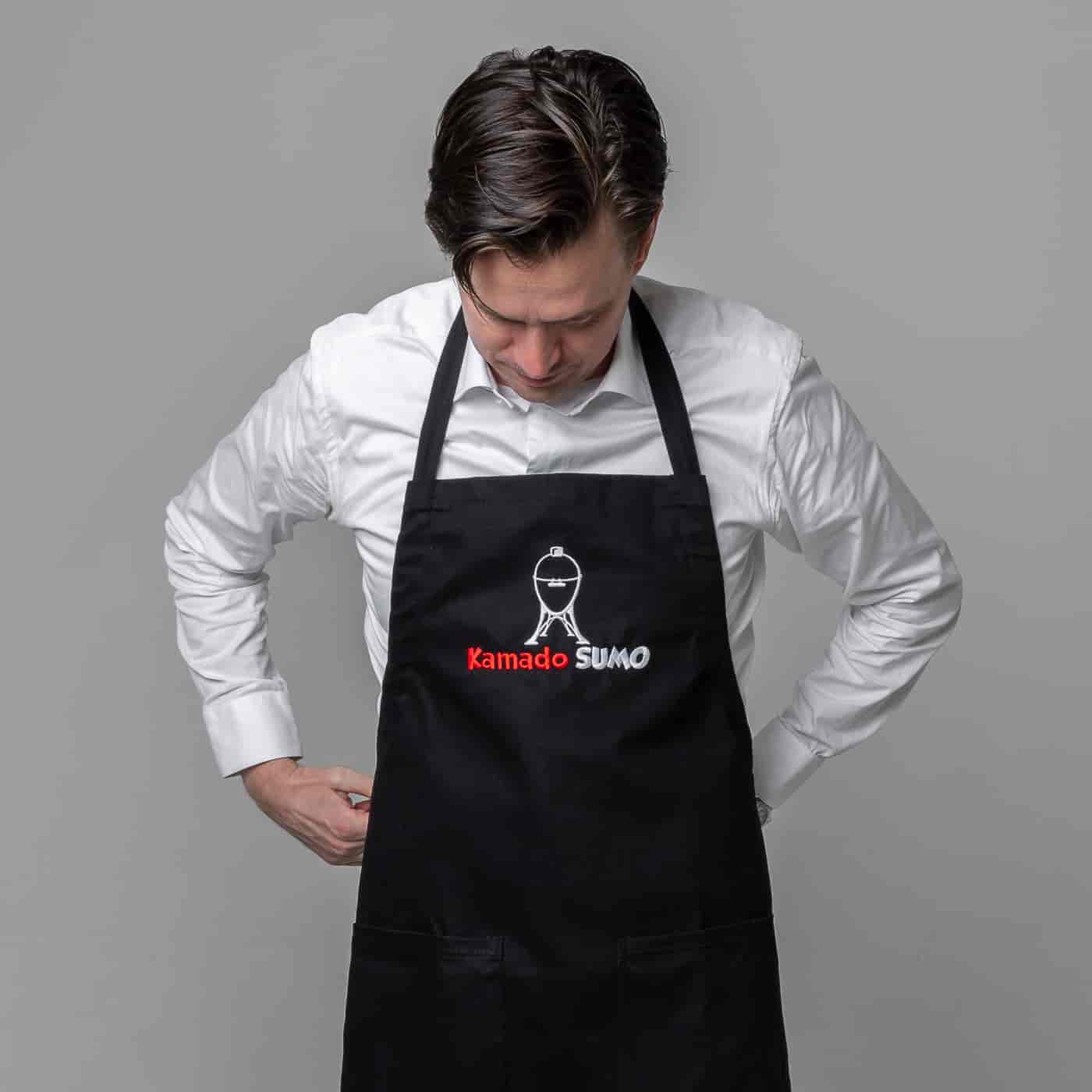 Kamado Sumo förkläde tyg - svart