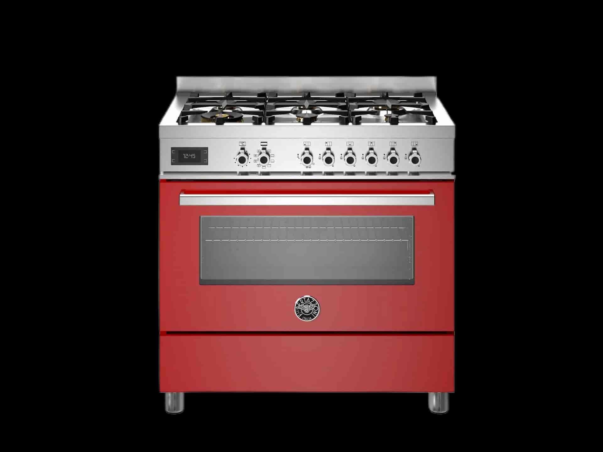 Bertazzoni Professional, Spis 90x60, 1 Ugn, Röd