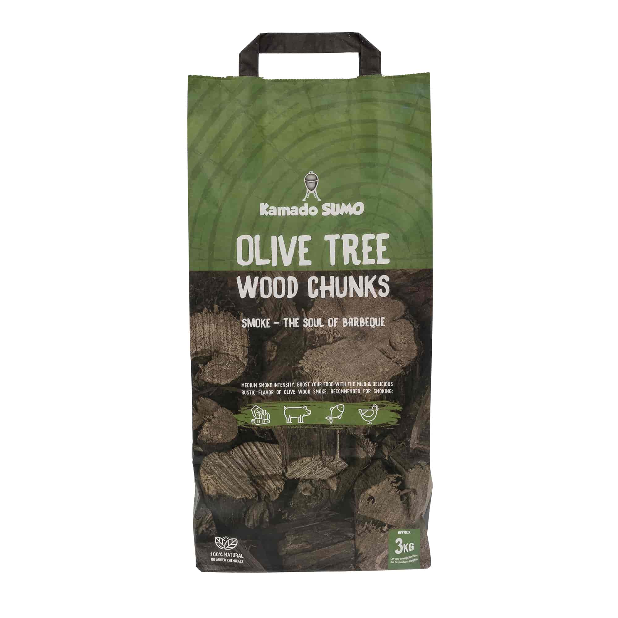 Kamado Sumo, Olive Wood Chunks 3 kg