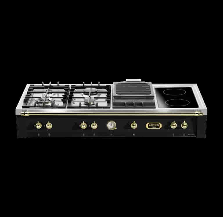 Lofra Dolce Vita Rangetop 120 cm, Gas/ Keramisk Mässing