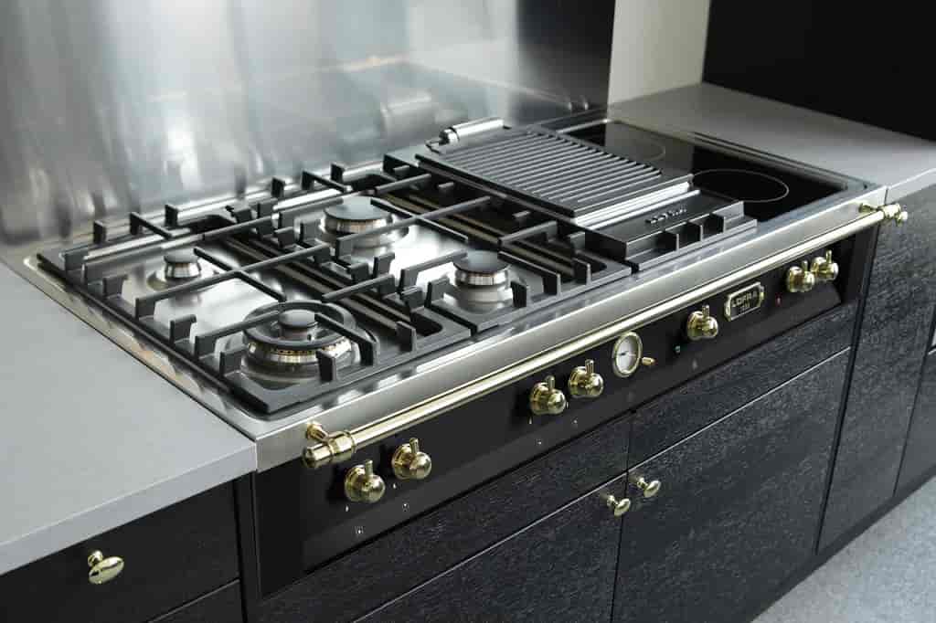 Lofra Dolce Vita Rangetop 120 cm, Gas/ Keramisk Mässing