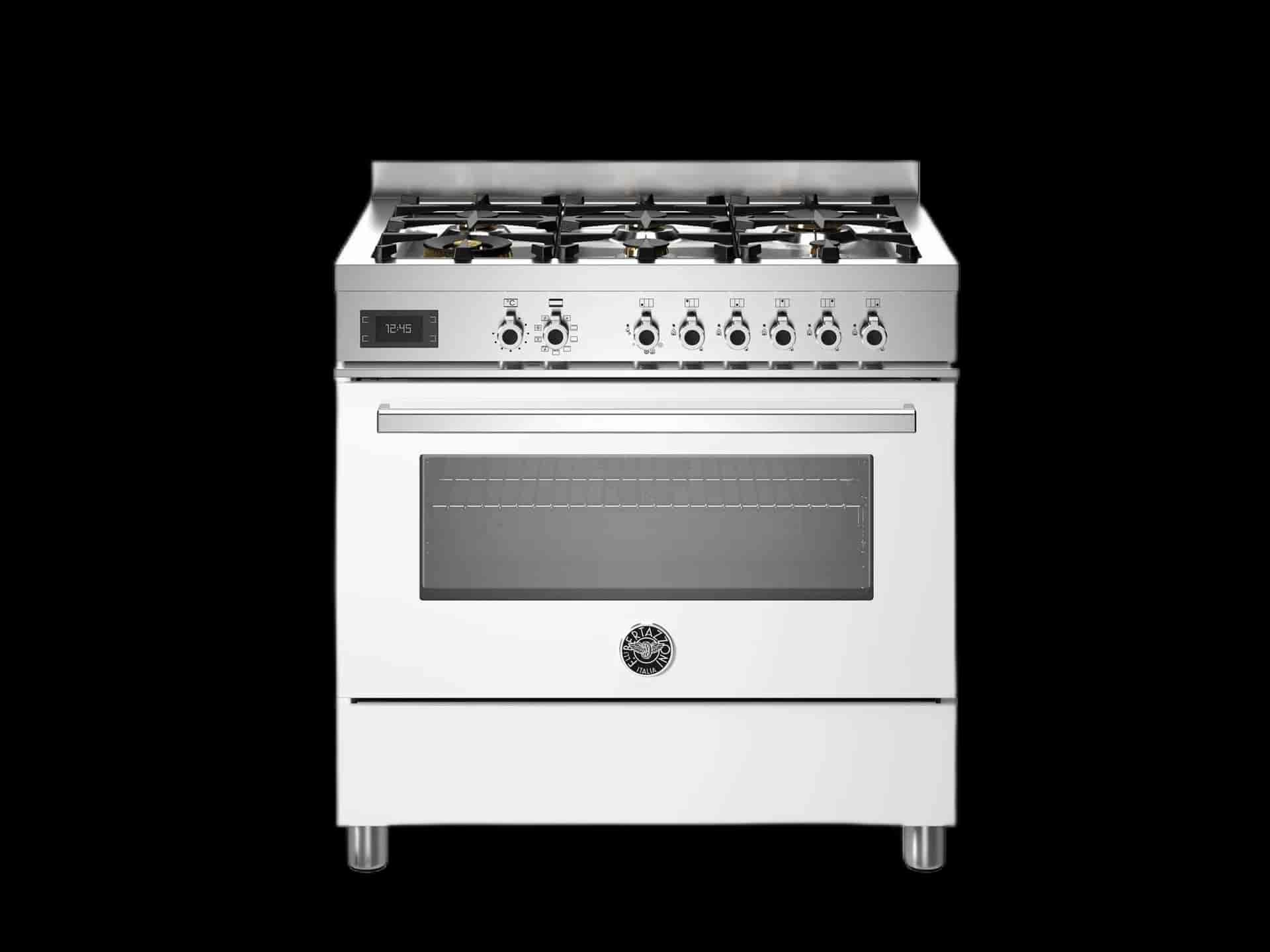 Bertazzoni Professional, Gasspis 90x60, 1 Ugn, Vit