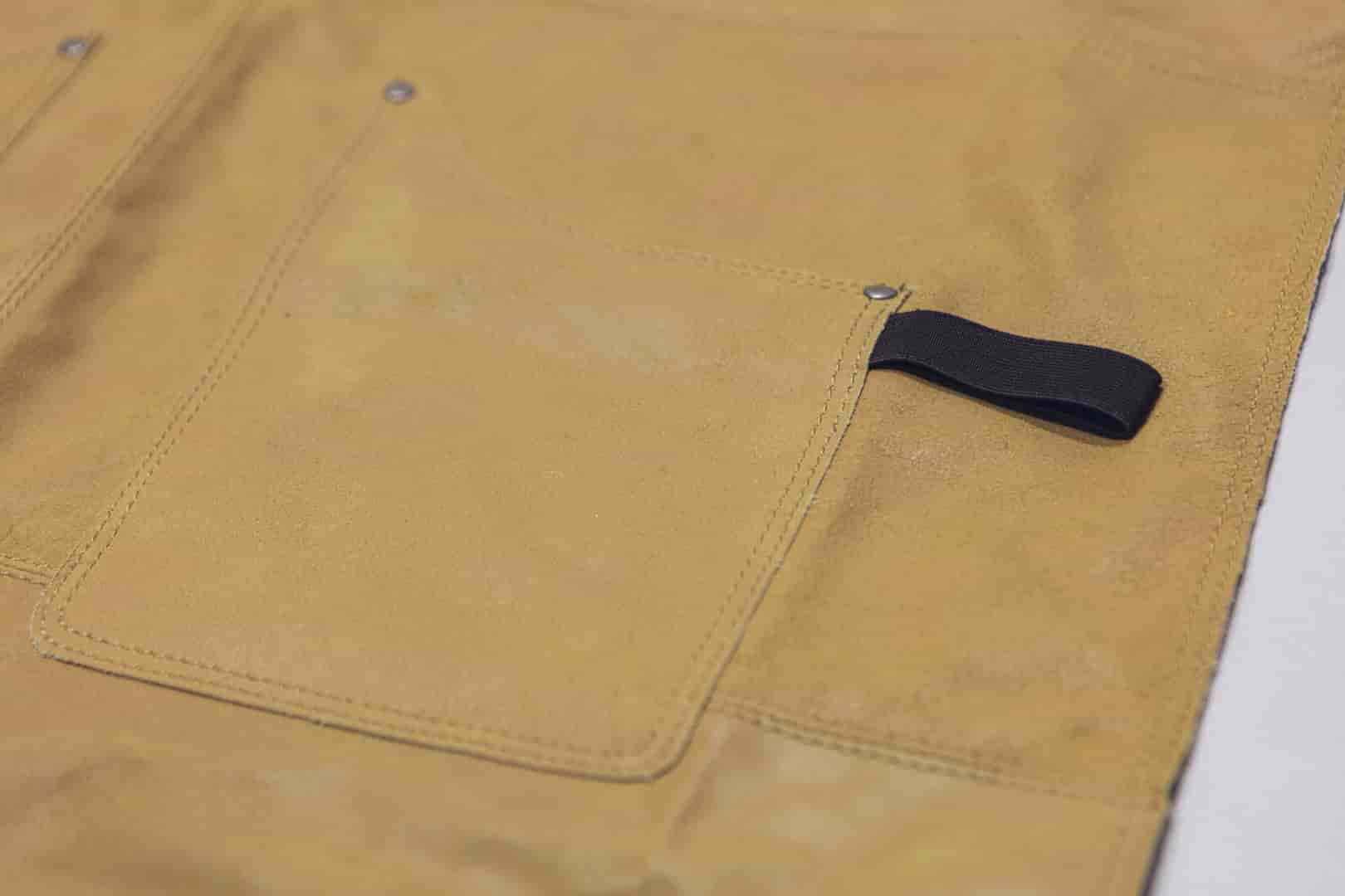 Förkläde Vintage Läder HOME MUSTARD