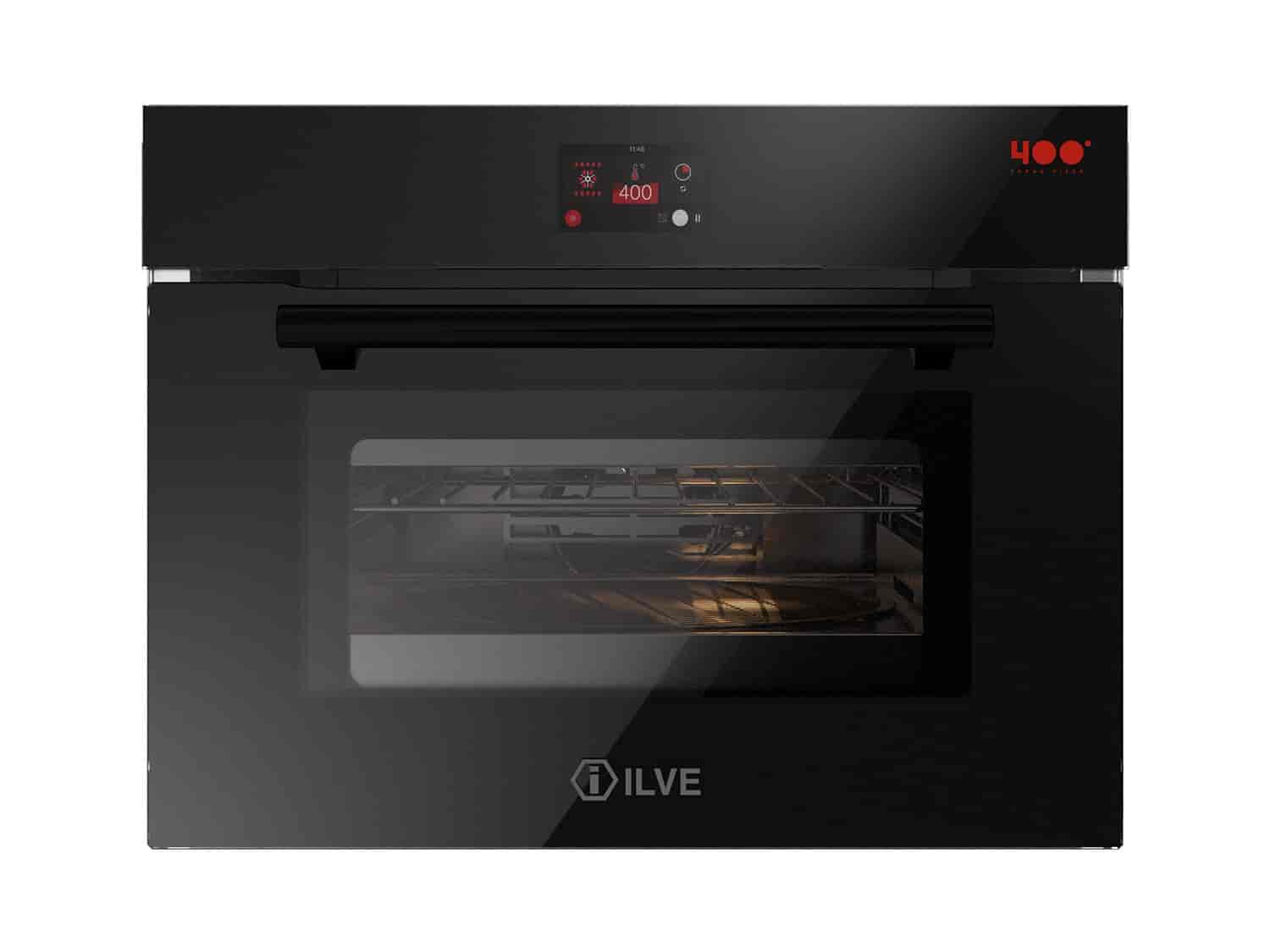 Ilve, Professional Plus pizzaugn 30-400° C, TFT display, svart