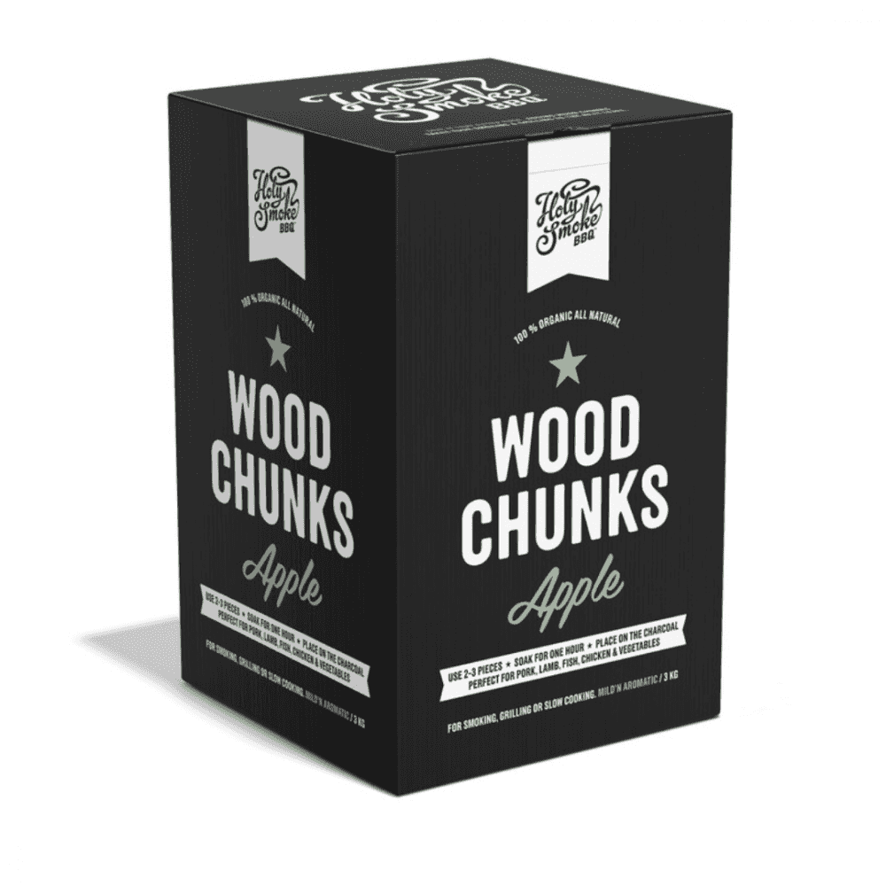 HOLY SMOKE BBQ SMOKE WOOD CHUNKS APPLE 3 KG