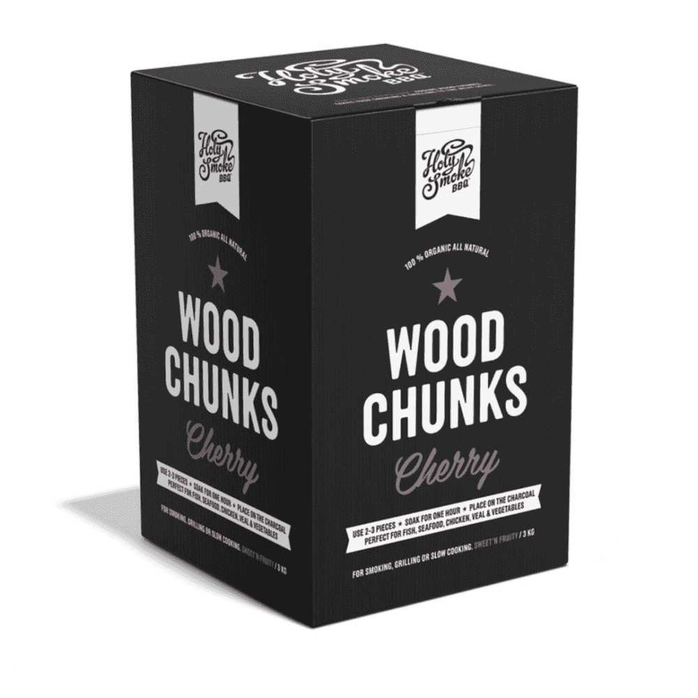 HOLY SMOKE BBQ SMOKE WOOD CHUNKS CHERRY 3 KG