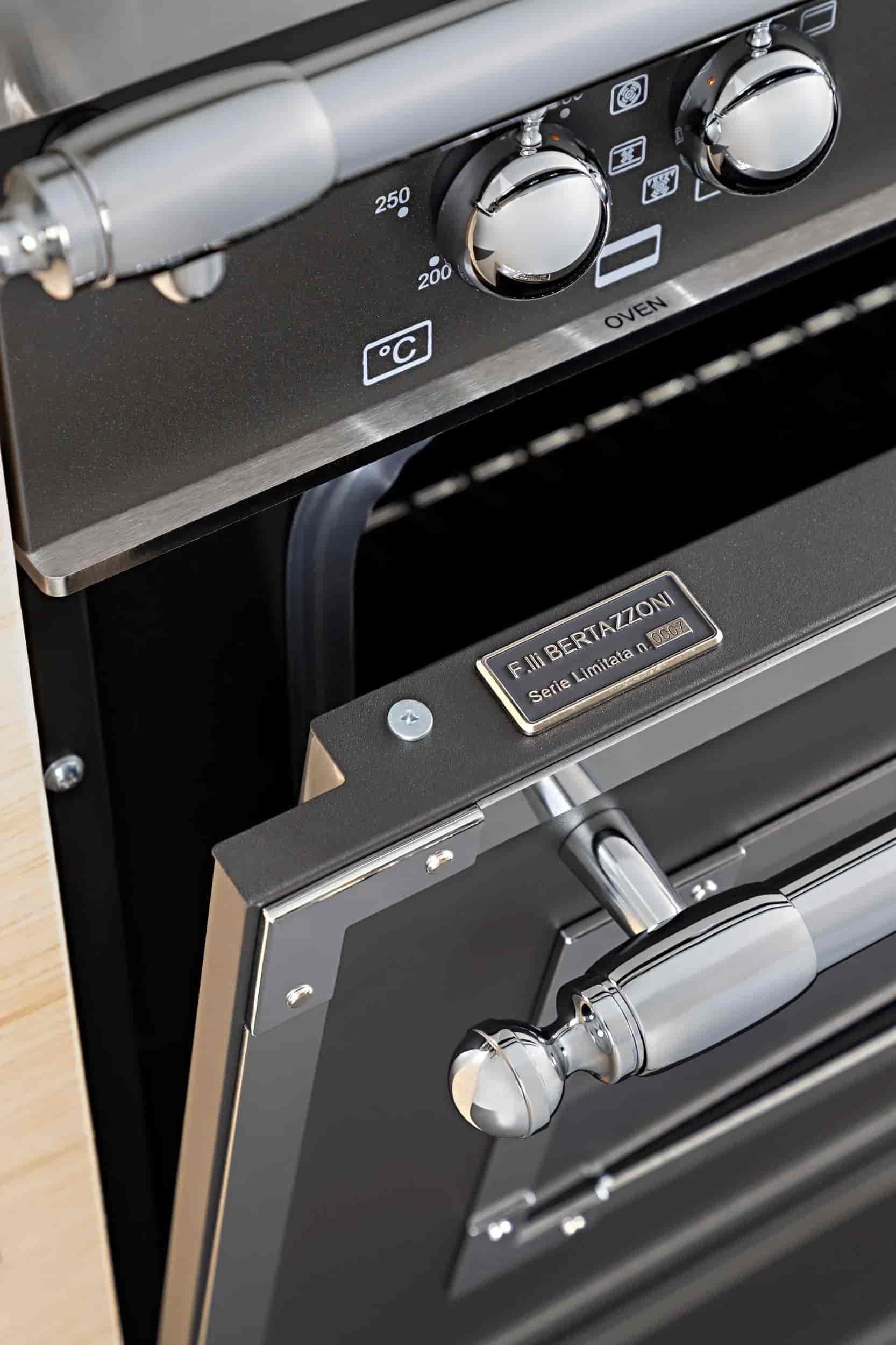 Bertazzoni Heritage, Gasspis 90x60 1 Ugn,Svart