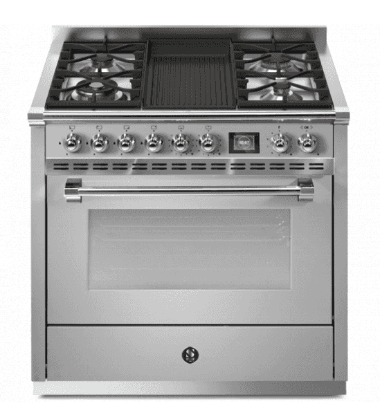 Steel, Ascot, Spis, Gas ,4 brännare + barbecue ,90 cm