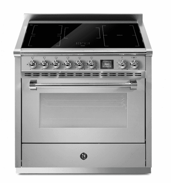 Steel, Ascot, Spis, Induktion ,3 induktionszoner + flex-induktion ,90 cm