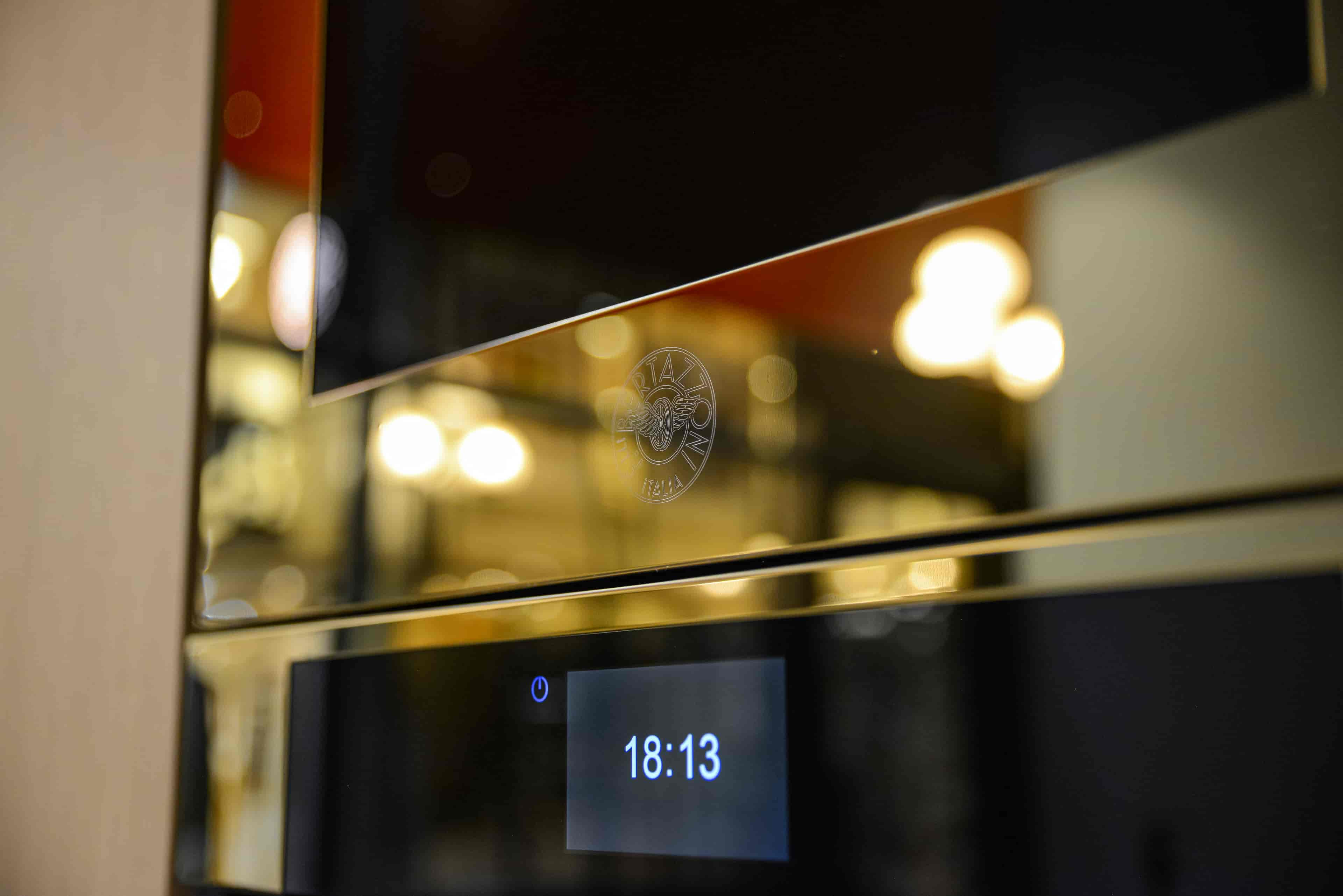 Bertazzoni Kombiugn med mikro, TFT, guld blank, Modern-series