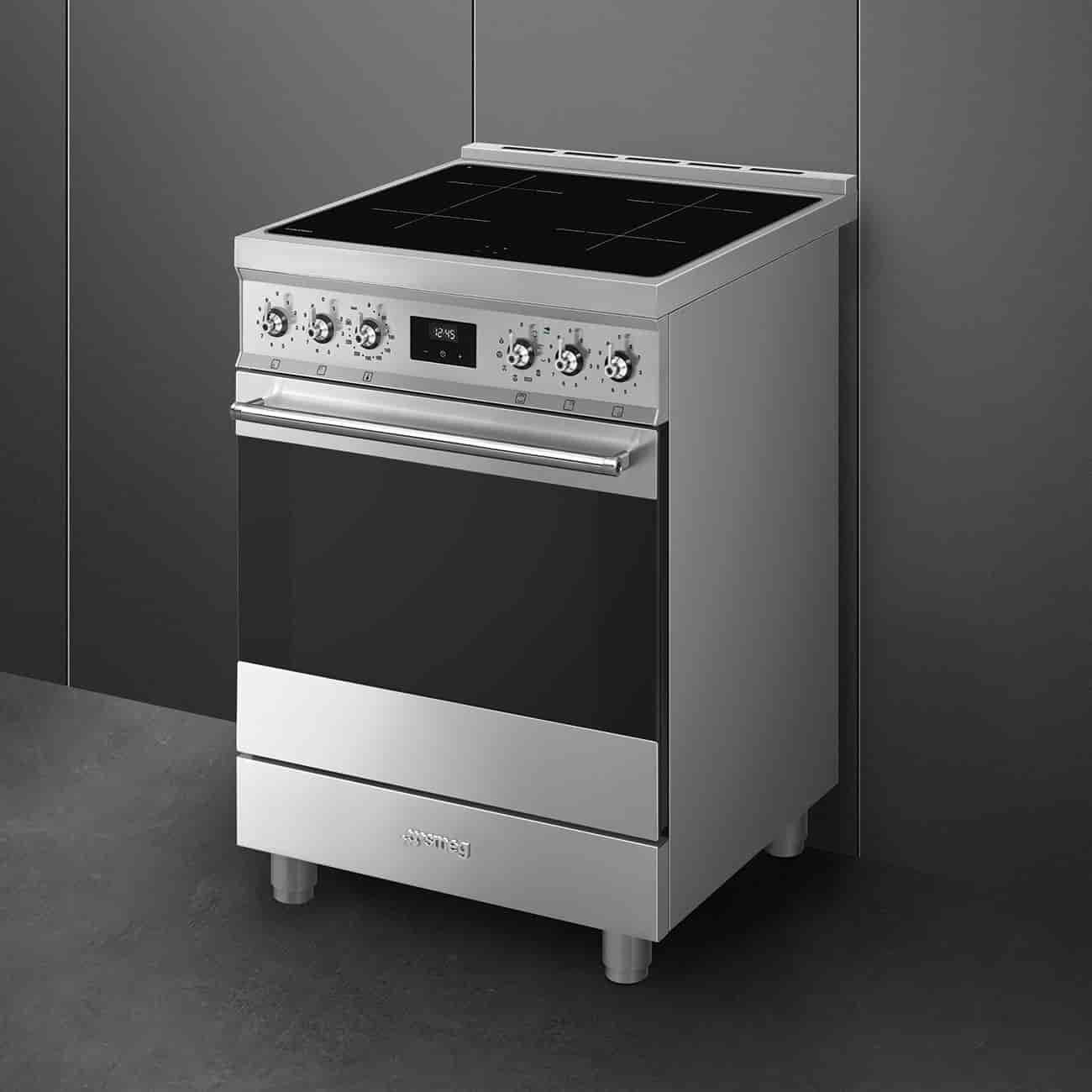 SMEG Classic, C6IPXM2, Induktionsspis 60x60 cm Rostfritt stål