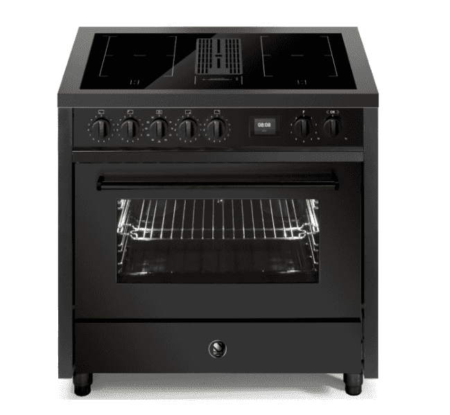 Steel, Enfasi Mistral All Black, Spis, Induktion + fläkt ,Induktion + fläkt ,90 cm
