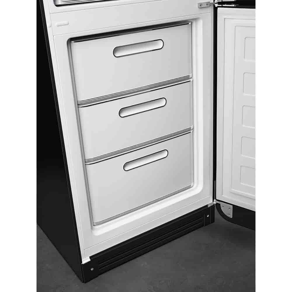 Smeg Kombinerad Kyl/Frys Fristående, Svart