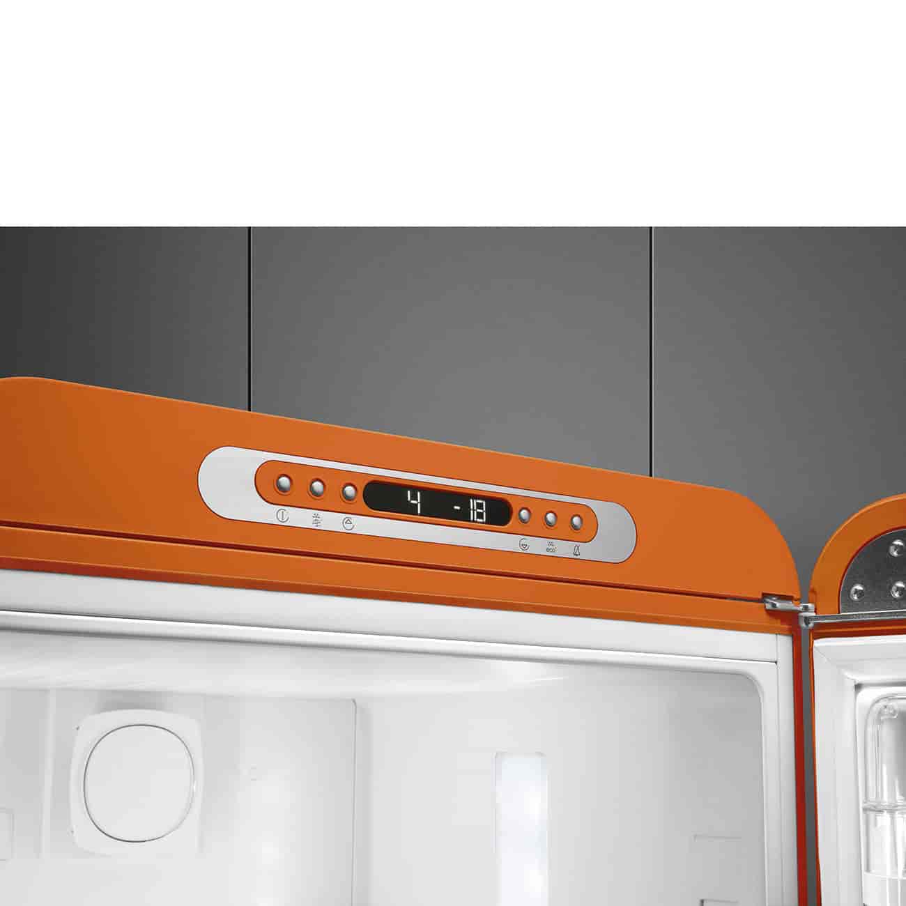 Smeg Kombinerad Kyl/Frys Fristående, Orange