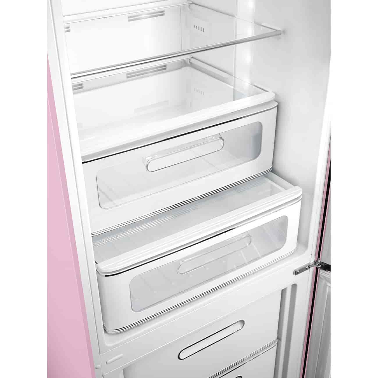 Smeg Kombinerad Kyl/Frys Fristående, Rosa