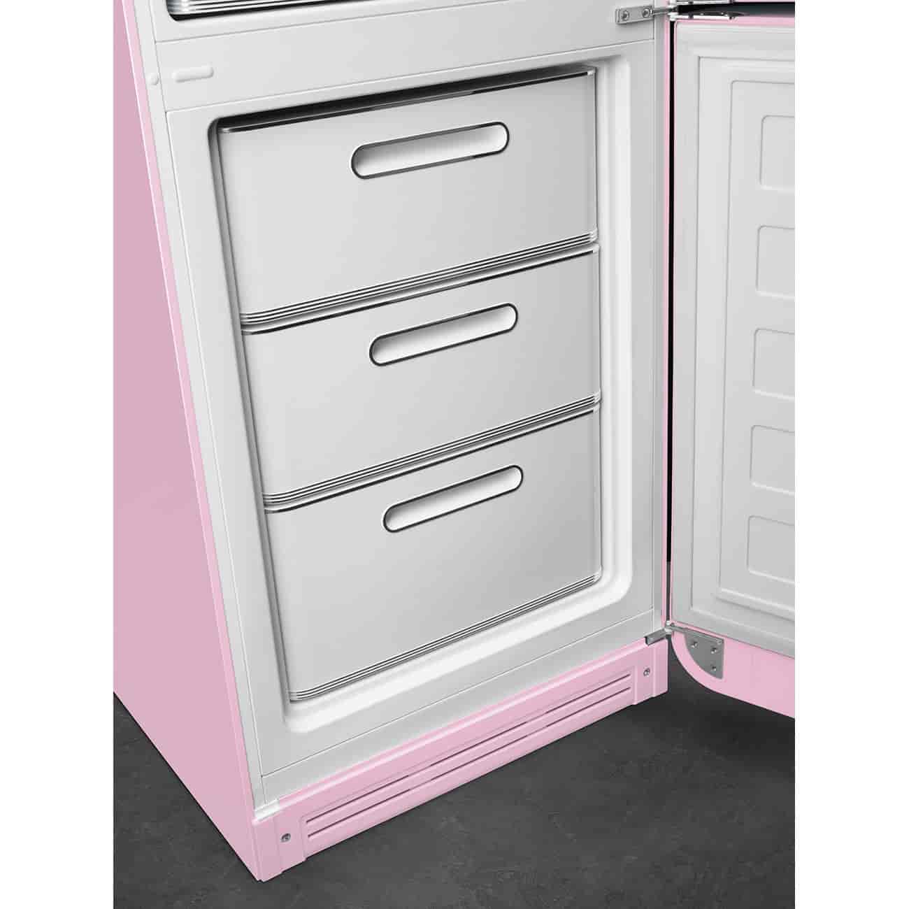 Smeg Kombinerad Kyl/Frys Fristående, Rosa