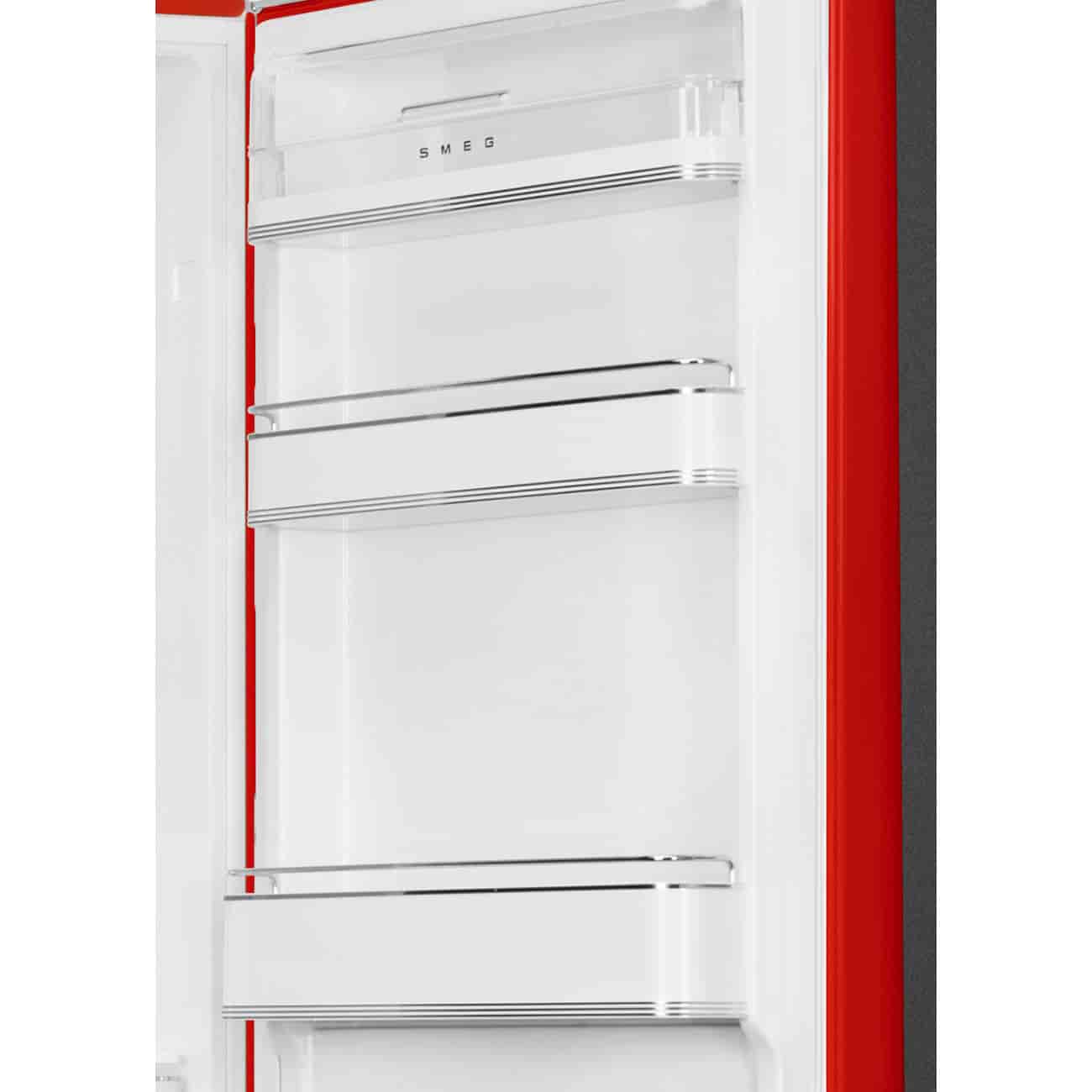 Smeg Kombinerad Kyl/Frys Fristående, Röd