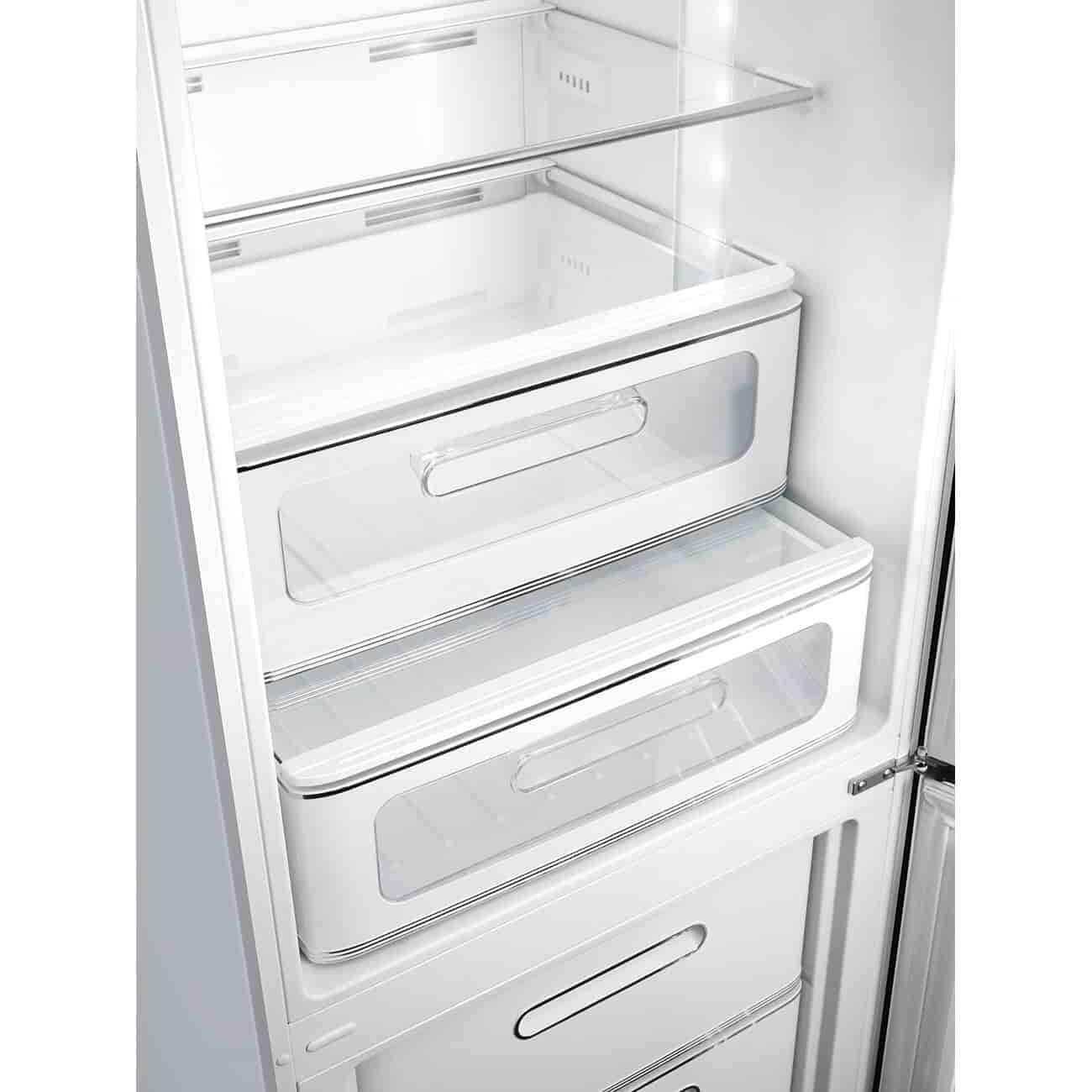 Smeg Kombinerad Kyl/Frys Fristående, Silver