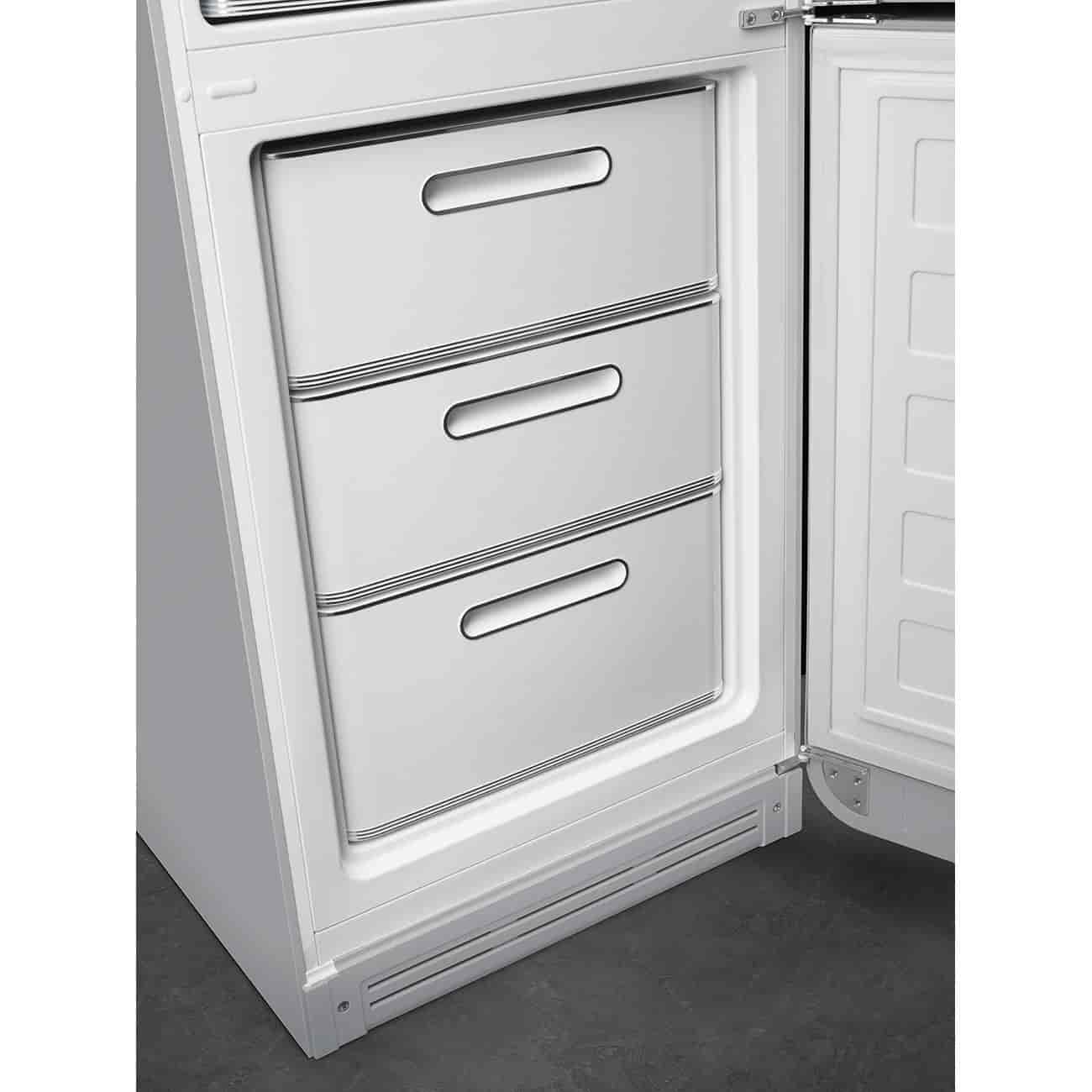 Smeg Kombinerad Kyl/Frys Fristående, Silver
