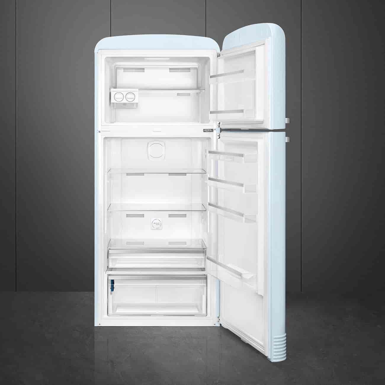 Smeg Fristående Kylskåp Pastellblå, Högblank