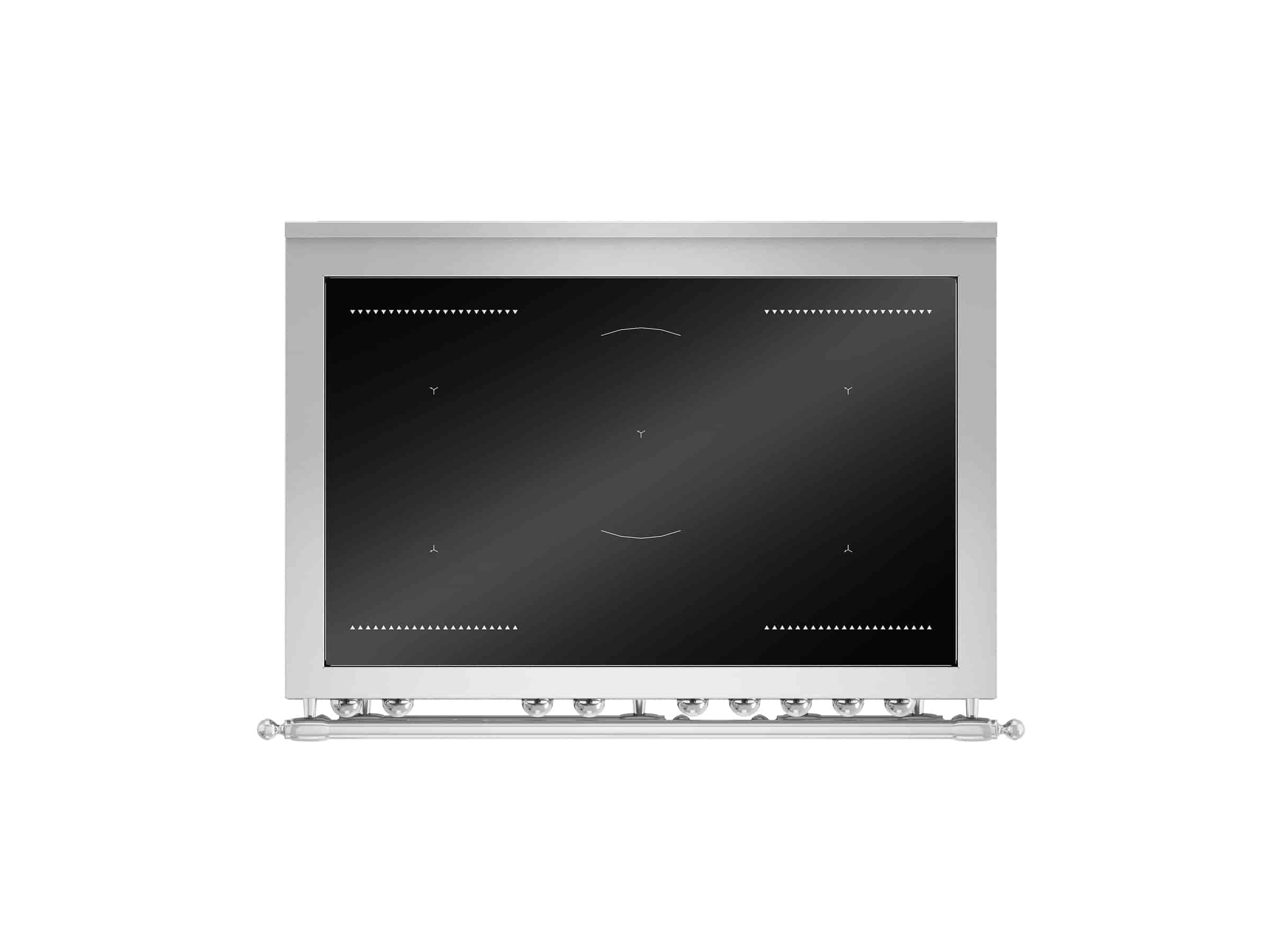 Bertazzoni Heritage-serien Induktionsspis 90 cm, modell C, 5 Zoner, Dubbelugn, Rostfri