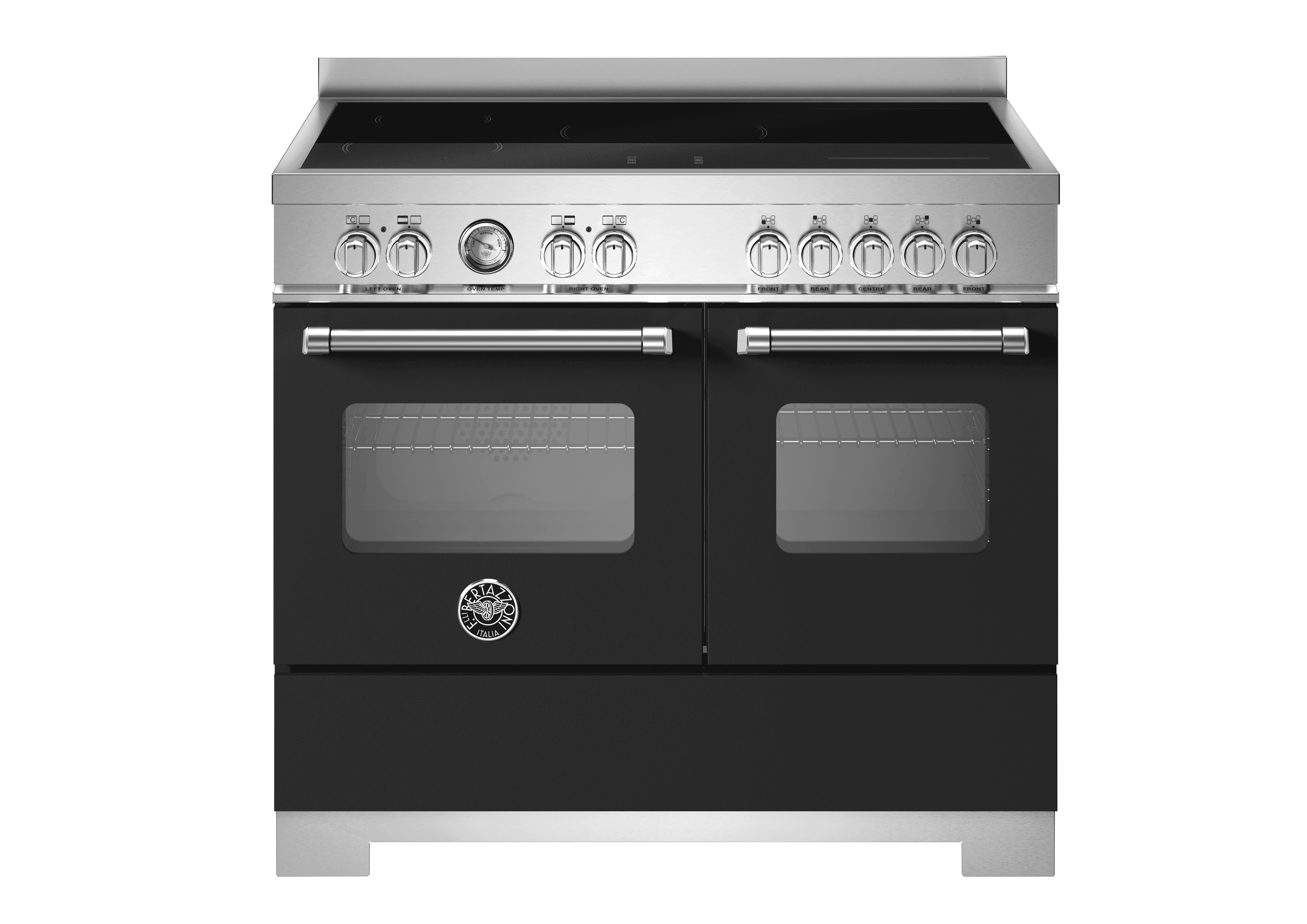 Bertazzoni, Master-serien, Induktionsspis, 100 cm, 5 zoner, 2 ugnar. Mattsvart