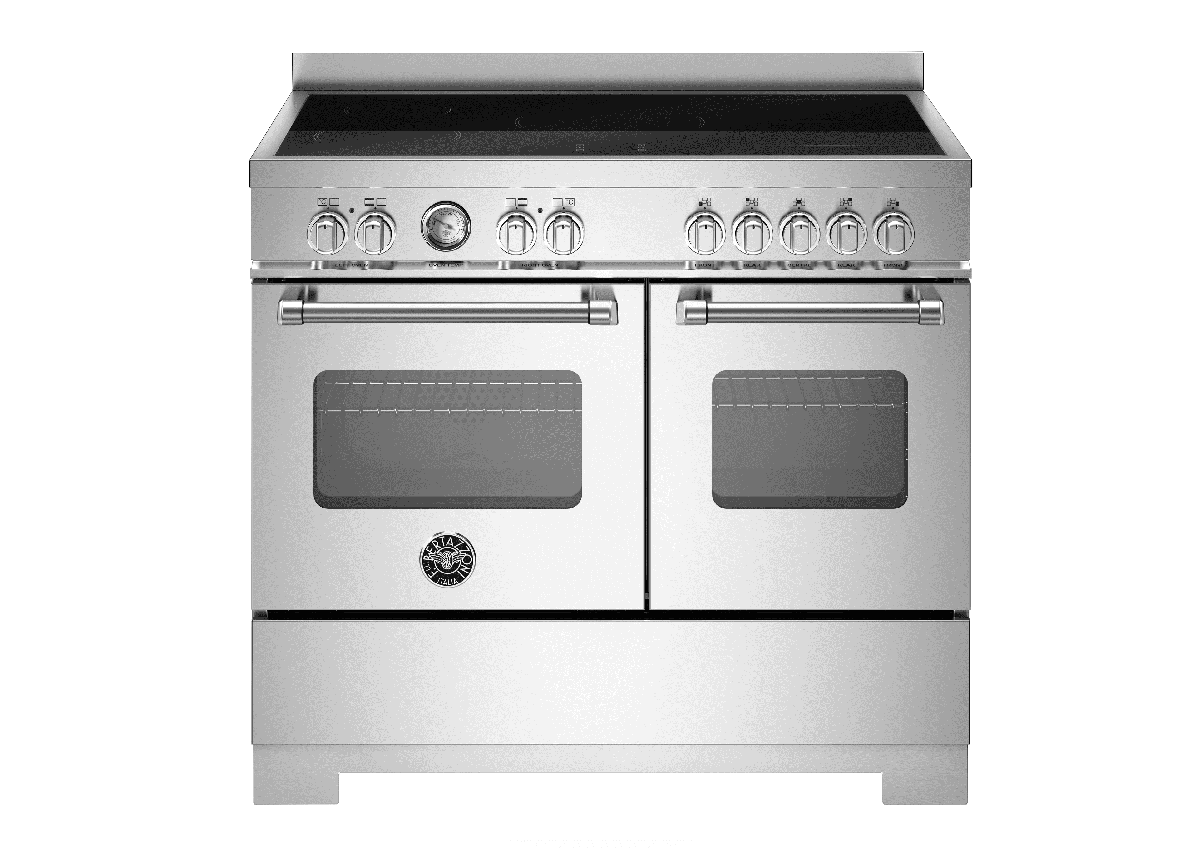Bertazzoni, Master-serien, Induktionsspis, 100 cm, 5 zoner, 2 ugnar. Rostfri
