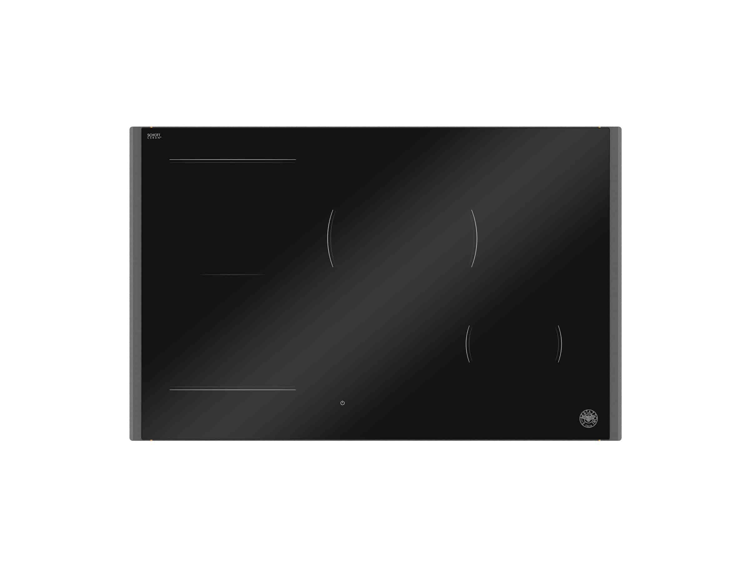 Bertazzoni Premium Induktionshäll, 78 cm, 4 zoner (1 Flex), invisible slider + Carbonio-ram