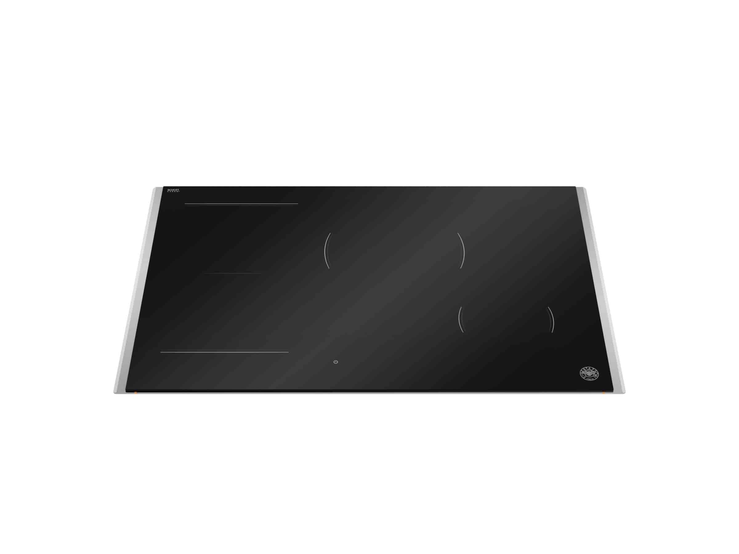 Bertazzoni Premiem Induktionshäll, 78 cm, 4 zoner (1 Flex), invisible slider + rostfri ram