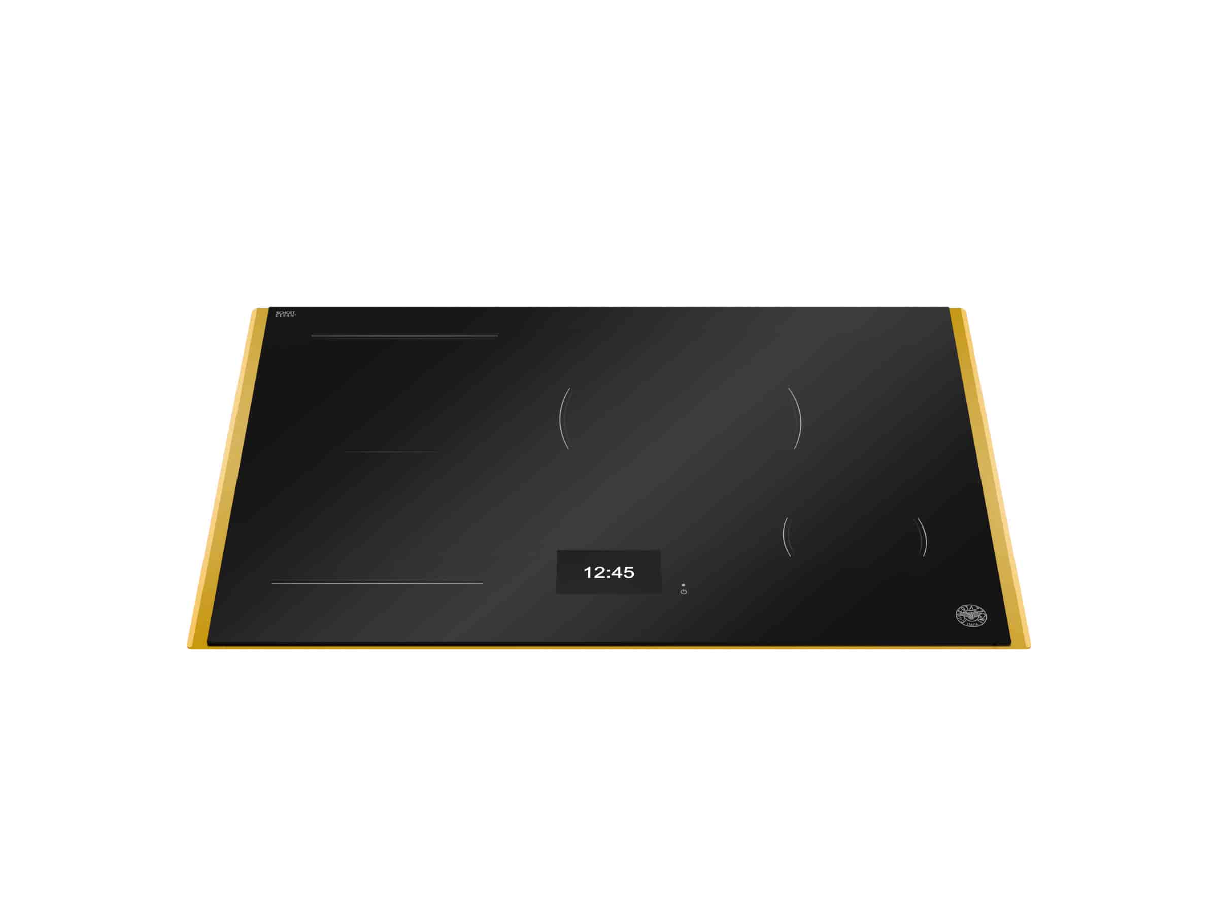 Bertazzoni Super-Premium Induktionshäll, 78 cm, TFT display, 4 zoner (1 Flex) + guld-ram