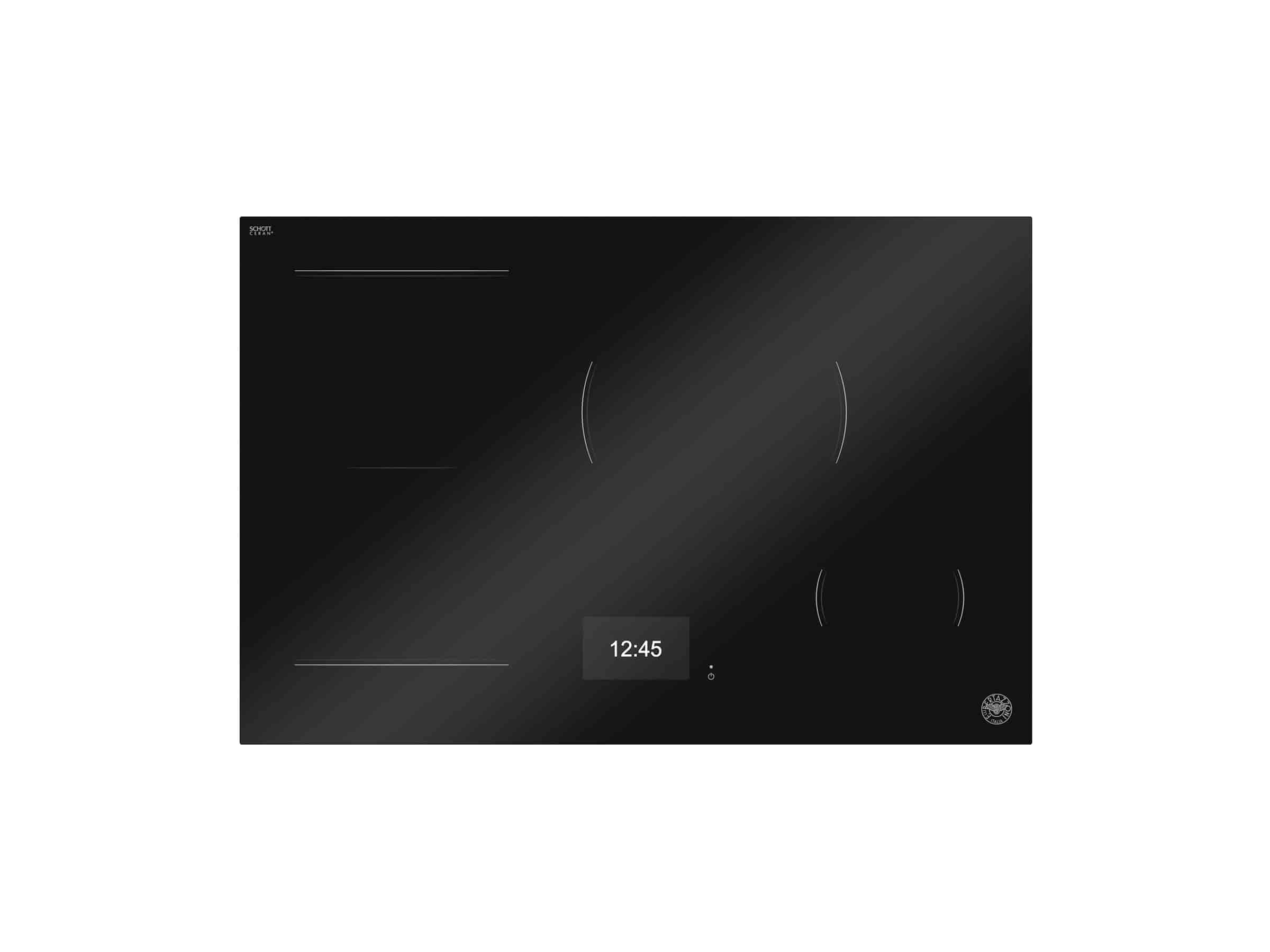 Bertazzoni Super-Premium Induktionshäll, 78 cm, TFT display, 4 zoner (1 Flex)