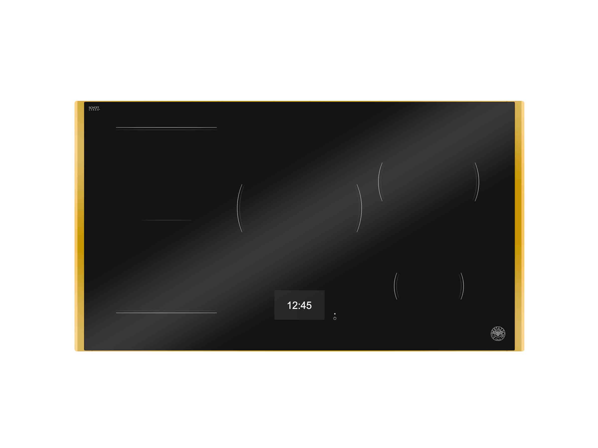 Bertazzoni Super-Premium Induktionshäll, 90 cm, TFT display, 5 zoner (1 Flex) + guldram