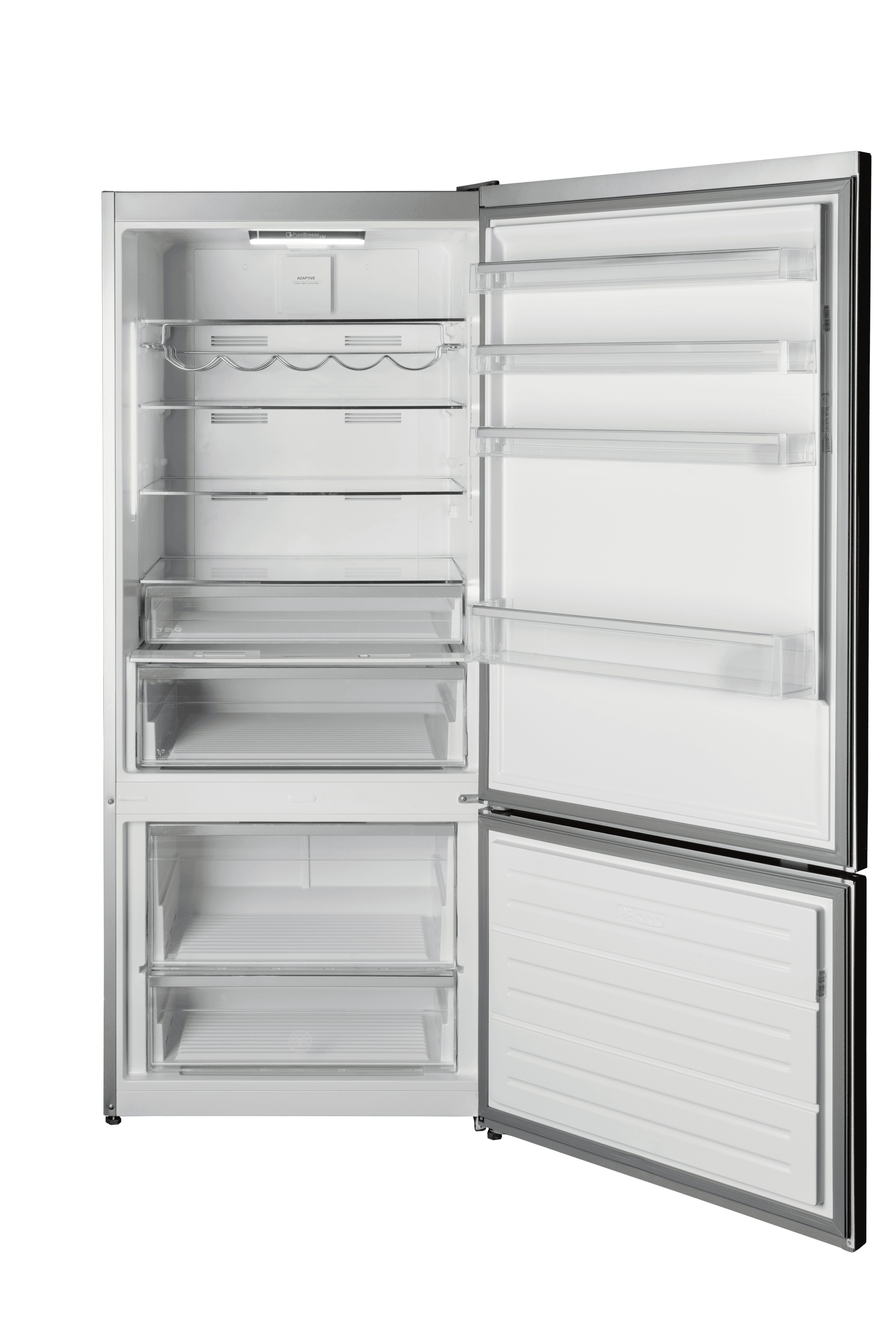 Bertazzoni, Kombinerad kyl/frys, 76 cm bred, 186 cm hög, rostfri, Professional-serien
