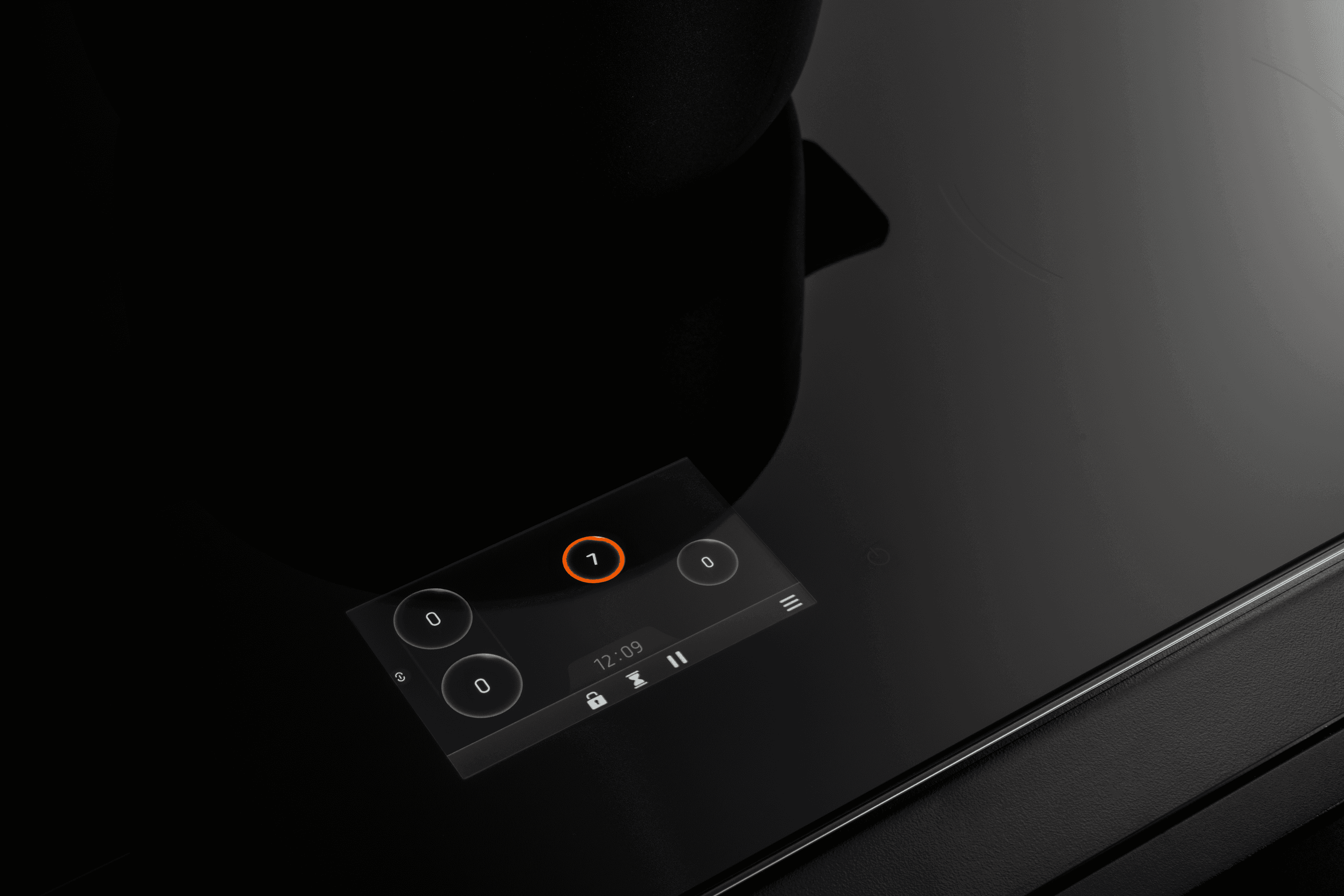 Bertazzoni Super-Premium Induktionshäll, 78 cm, TFT display, 4 zoner (1 Flex)