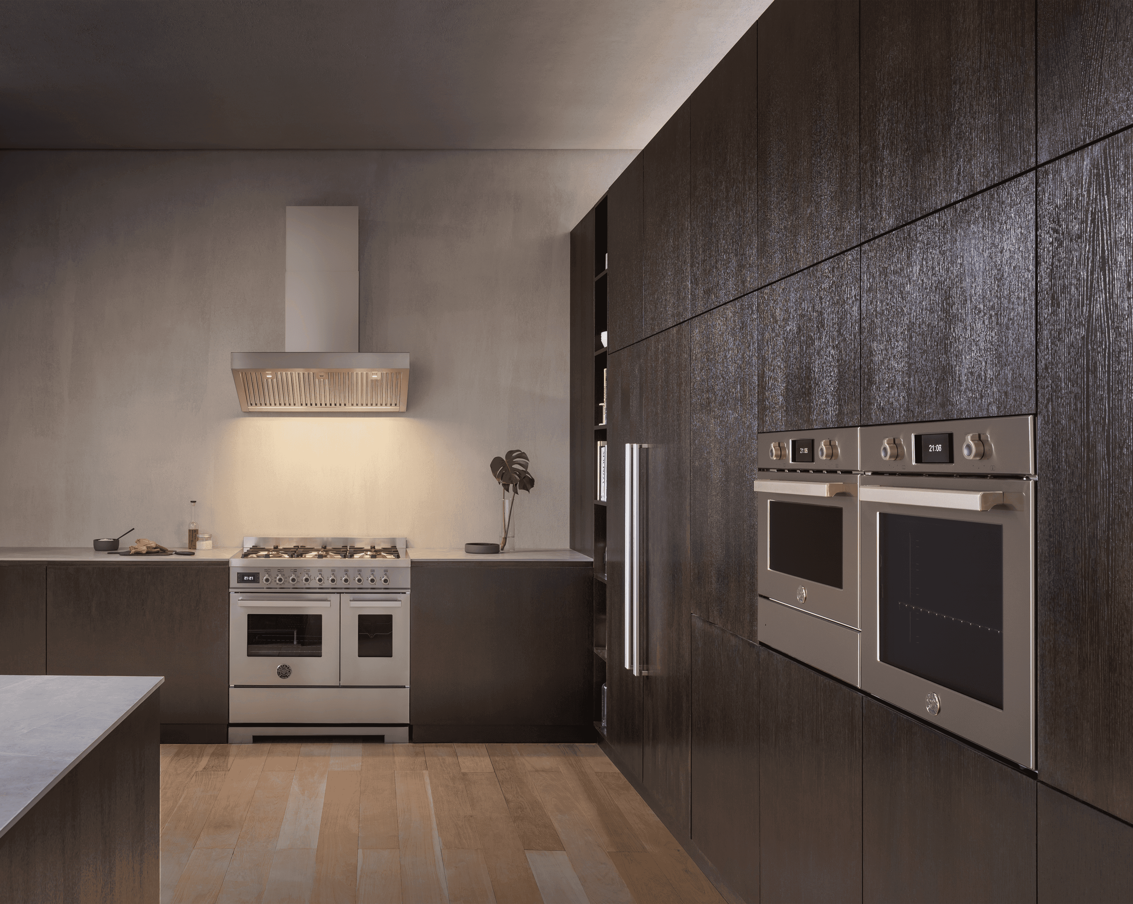 Bertazzoni Kombiugn med mikro, TFT, rostfri, Professional-serien