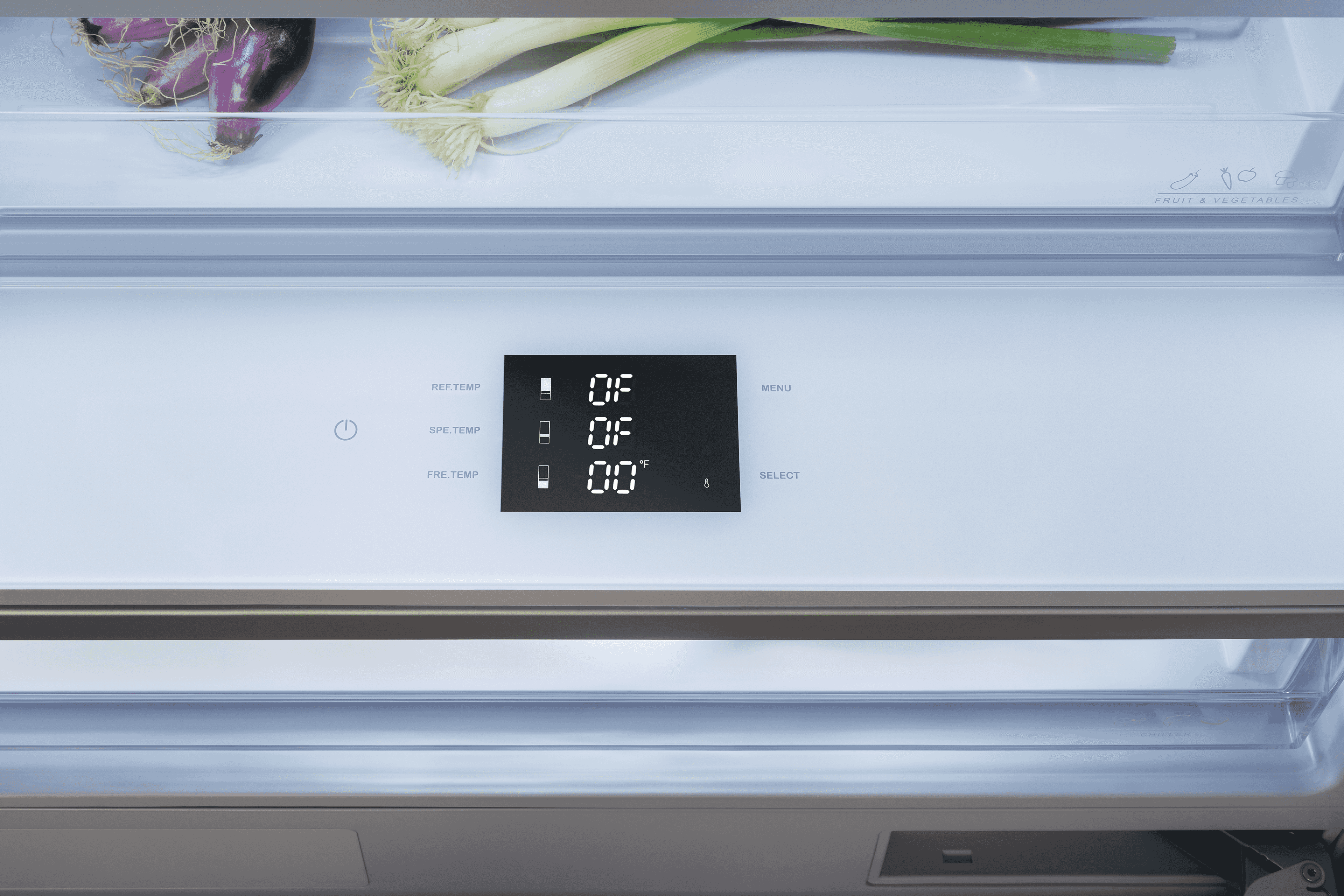 Bertazzoni, Helintegrerad kyl/frys 90 cm med ismaskin & vattendispenser, door-on-door, 213 hög