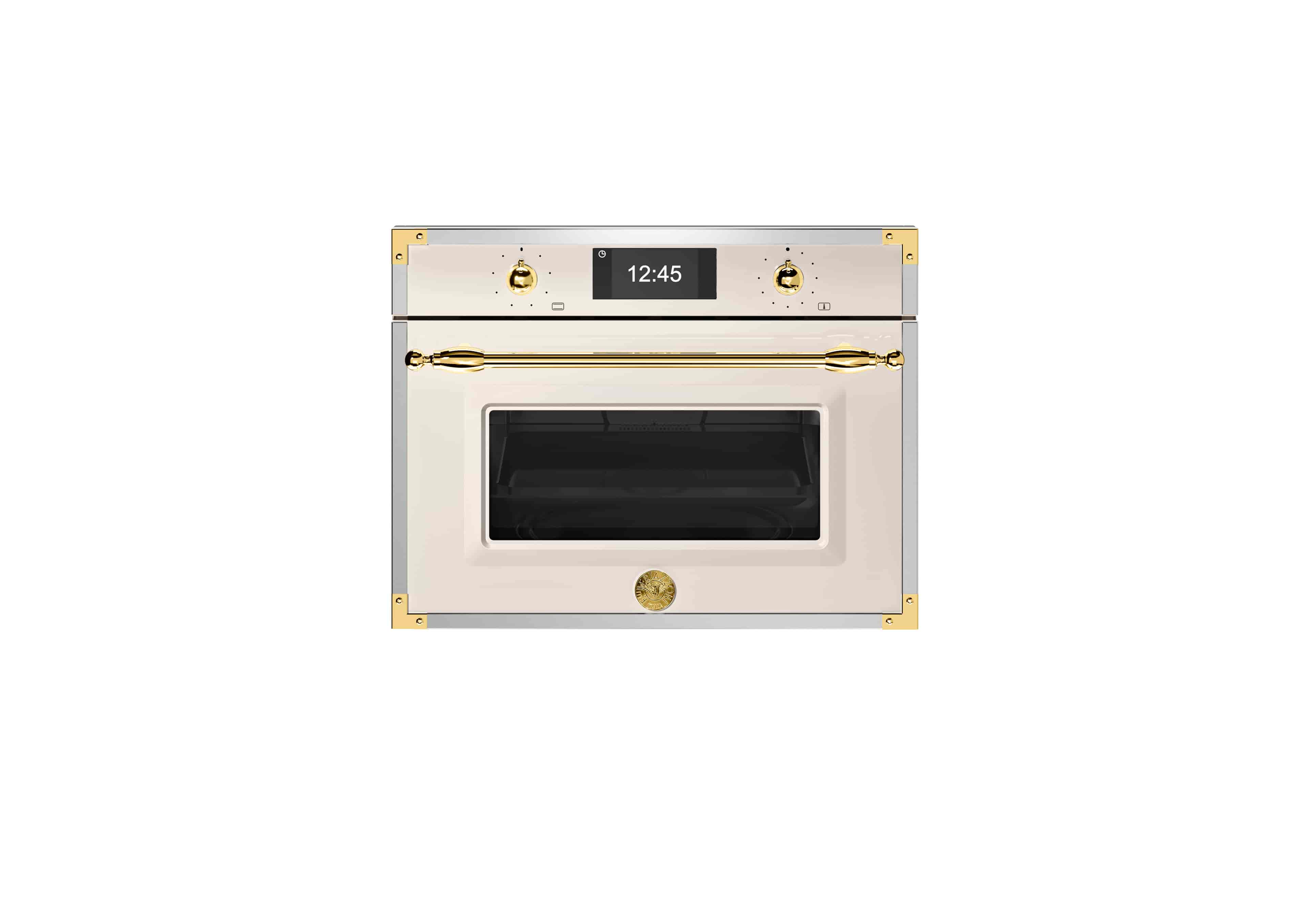 Bertazzoni Kombiugn med mikro, TFT, avorio / guld, Heritage-serien