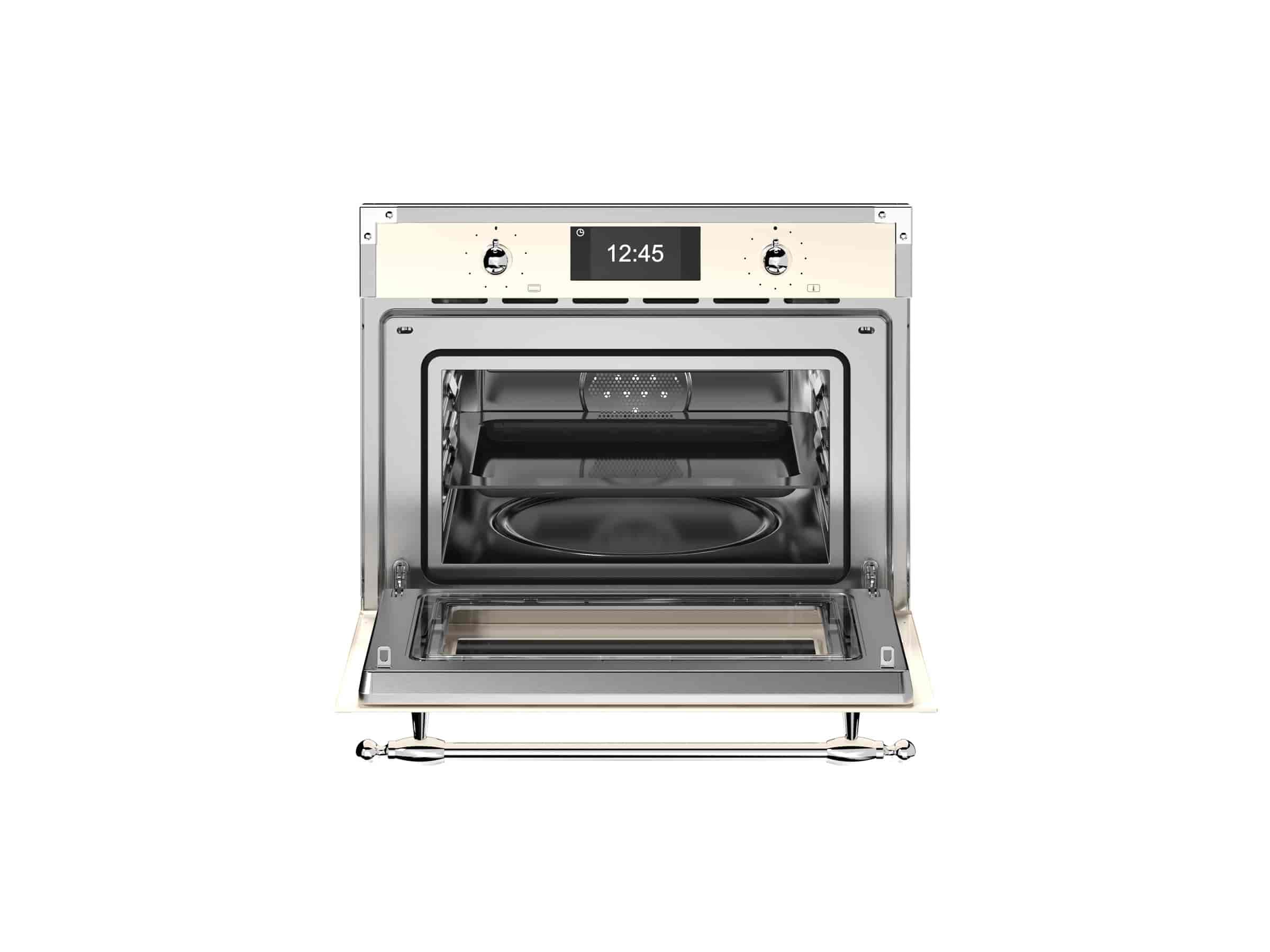Bertazzoni Kombiugn med mikro, TFT, avorio / krom, Heritage-serien