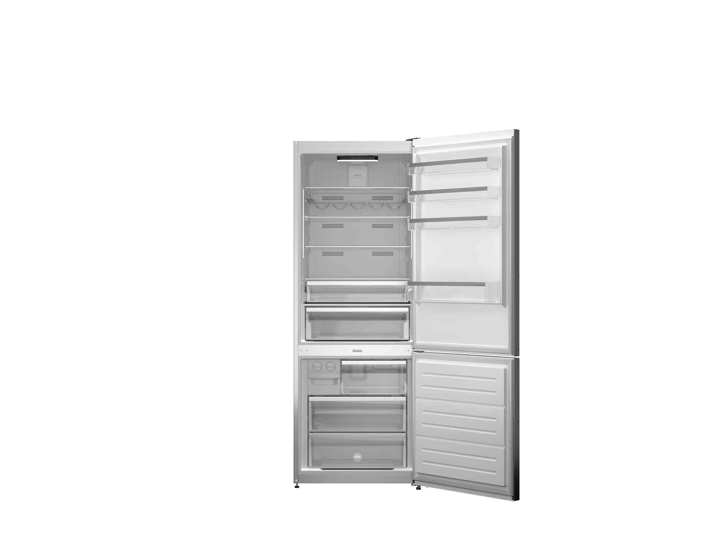 Bertazzoni, Kombinerad kyl/frys, 70 cm bred, 192 cm hög, rostfri, Professional-serien