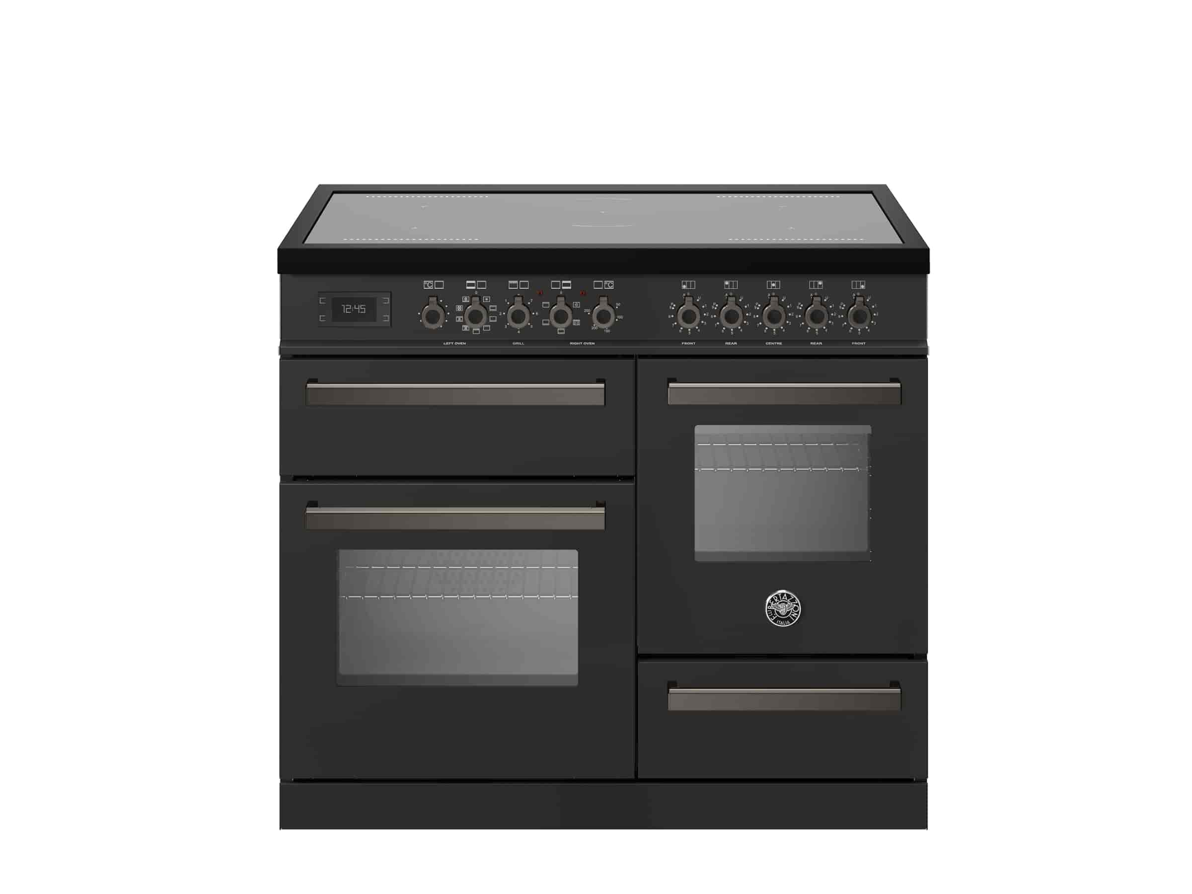 Bertazzoni Professional, Spis 100x60 3 Ugnar, Carbonio