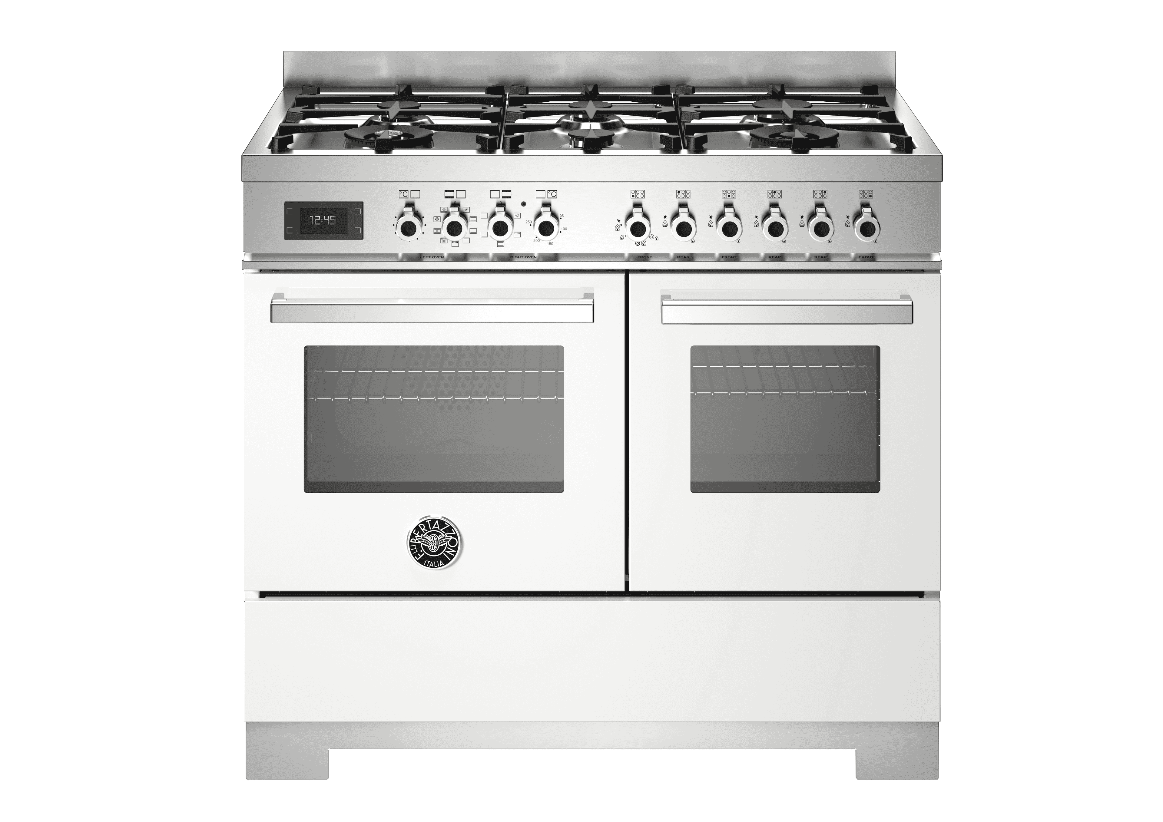 Bertazzoni, Professional-serien, Gasspis, 100 cm, 6 brännare, 2 ugnar. Vit