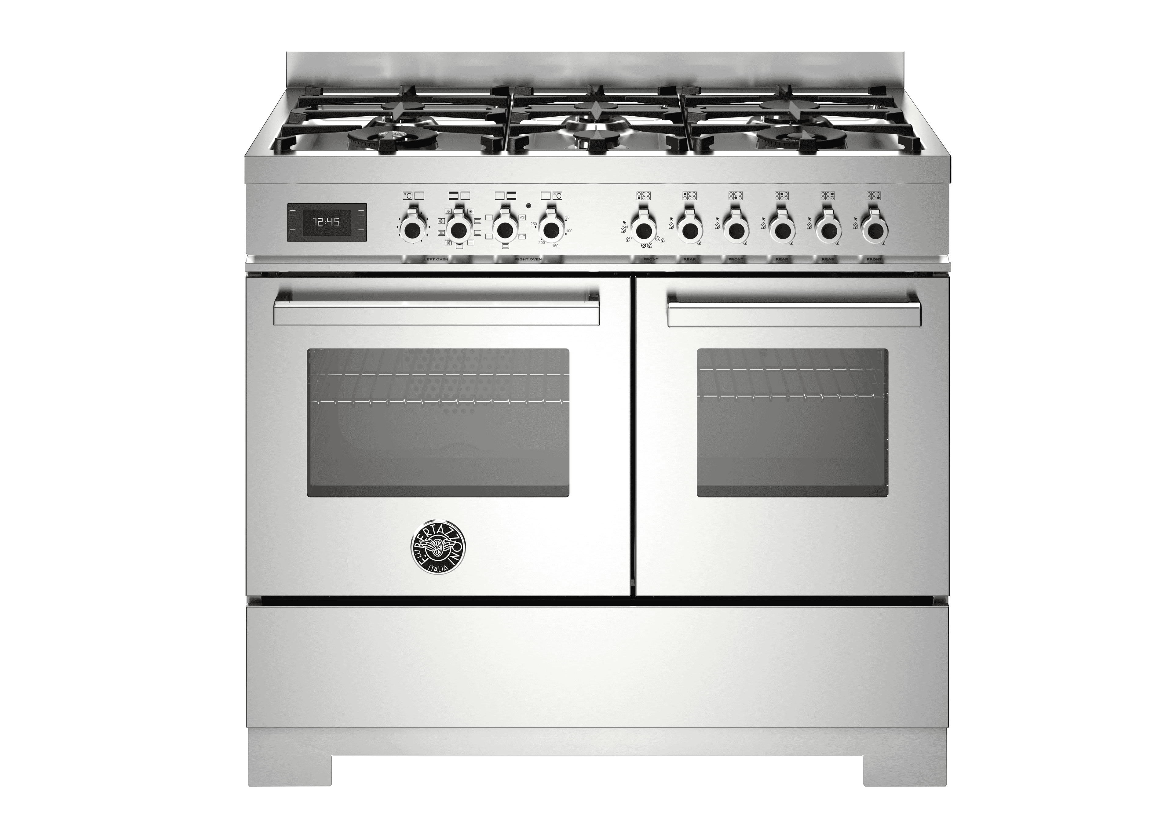 Bertazzoni, Professional-serien, Gasspis, 100 cm, 6 brännare, 2 ugnar. Rostfri