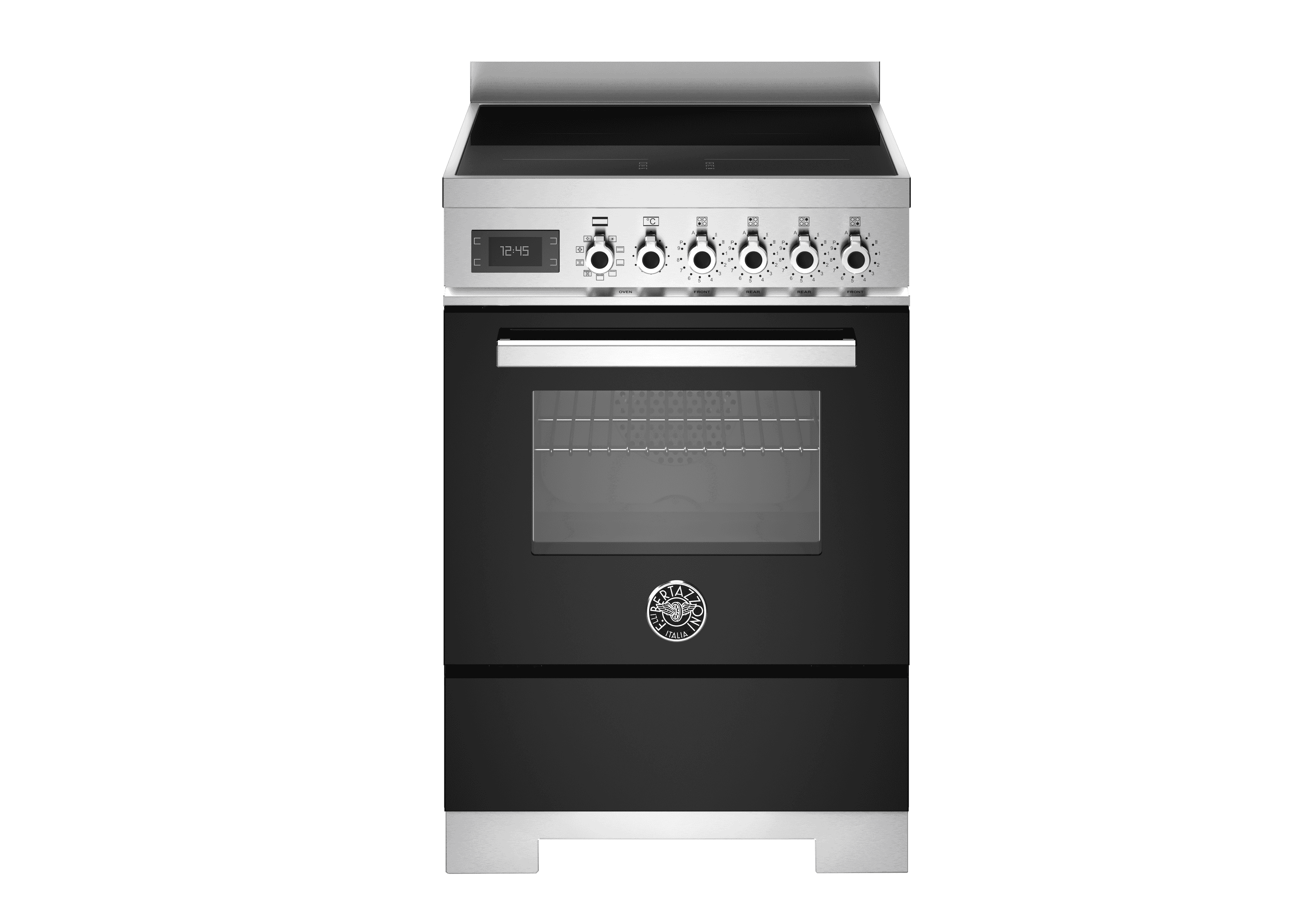 Bertazzoni, Professional-serien, Induktionsspis, 60 cm, 4 zoner, 1 ugn. Svart