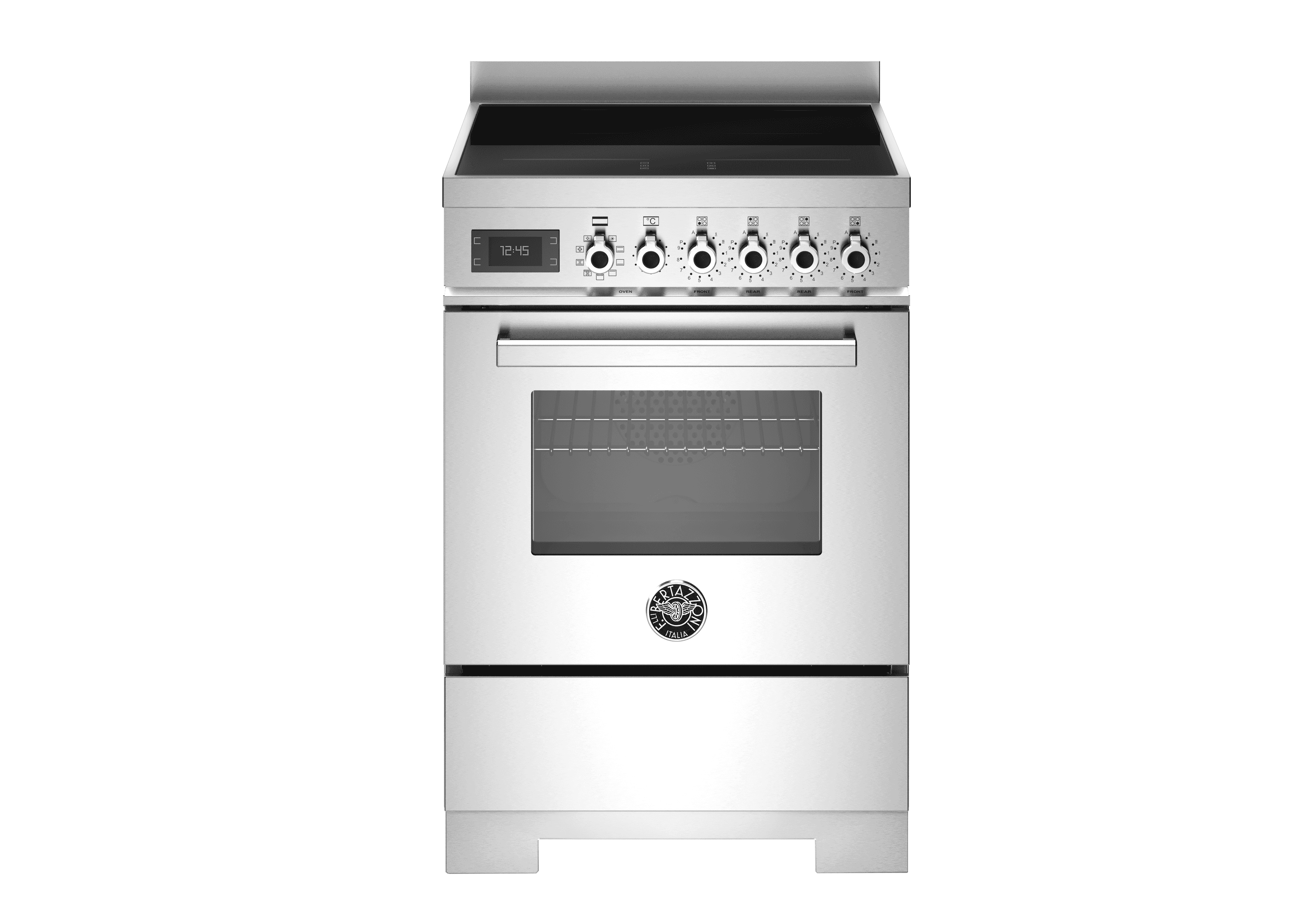 Bertazzoni, Professional-serien, Induktionsspis, 60 cm, 4 zoner, 1 ugn. Rostfri