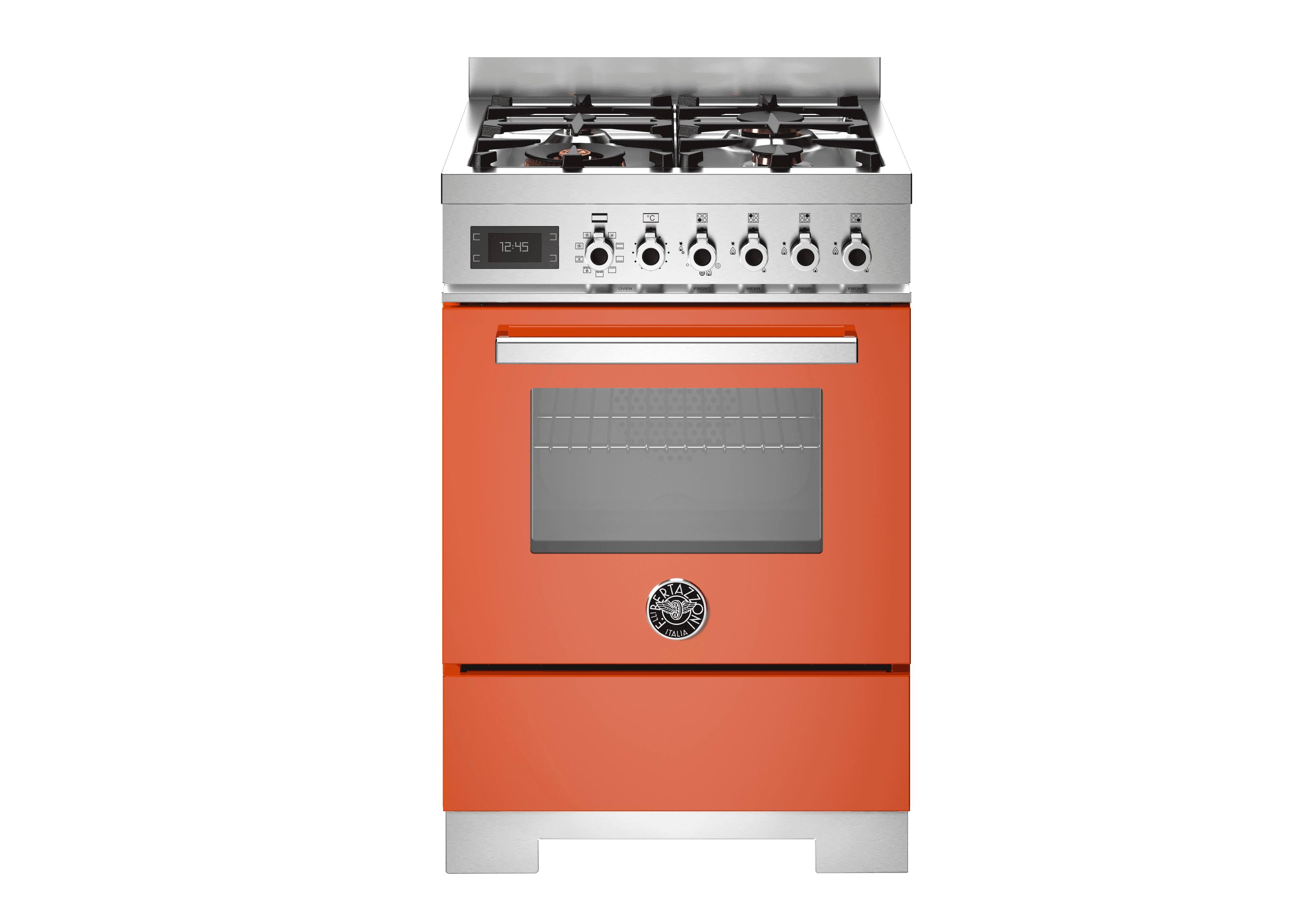 Bertazzoni, Professional-serien, Gasspis, 60 cm, 4 brännare, 1 ugn. Orange
